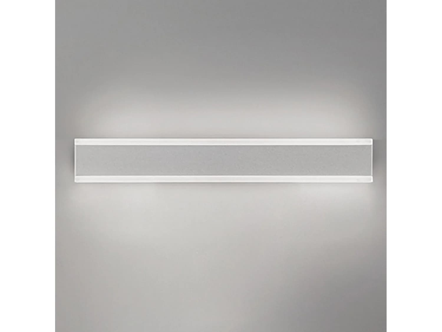 Riga Applique Et Plafonnier À Led 27W 2180Lm 3000K Ip54 En Aluminium Blanc Mat Pour Intérieur Et Extérieur Design Minimaliste Moderne 50.5Cm