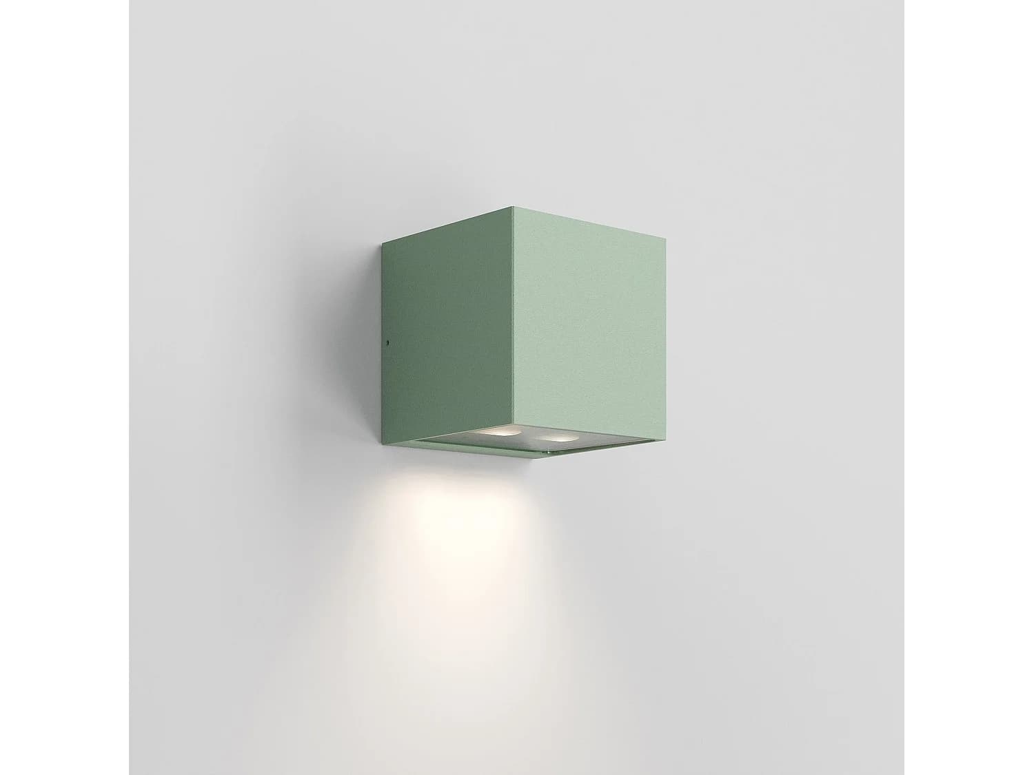 Forward Applique Extérieure 2 Lumières Asymétrique En Aluminium Couleur Sauge, Led 10.5W, Indice De Protection Ip54 Pour Éclairage Architectural