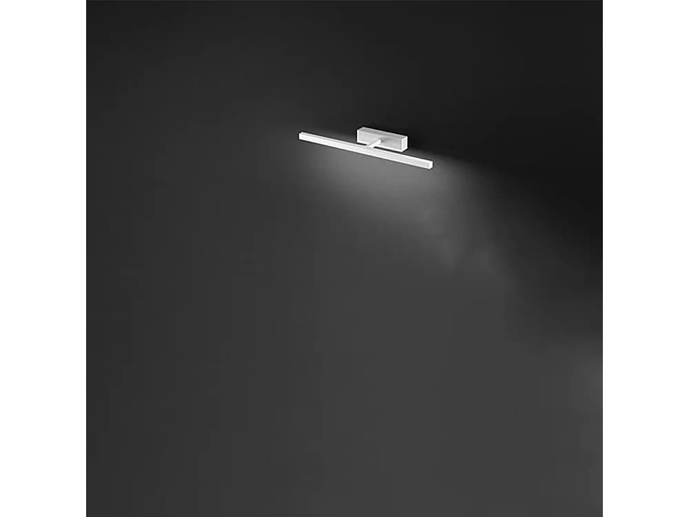 Applique Led Série 8040 En Métal Blanc, 12W, Lumière Cct Réglable 3000K/4000K/6000K, Diffuseur Orientable À 300 Degrés, Ip44 - Perenz Luminaire