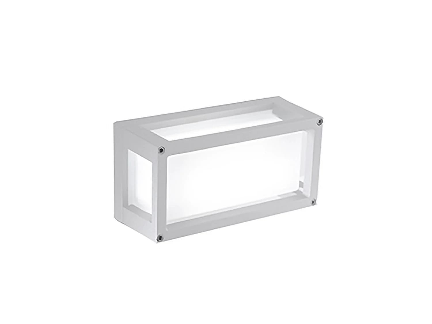 Applique Et Plafonnier Led 10W Ip54 3000K Blanc Mat - Design Moderne Aluminium 12.2X25X9.5 Cm - Extérieur Et Intérieur