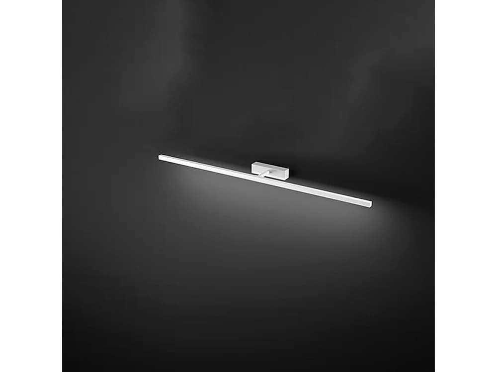 Applique Led 24W Série 8044 Métal Blanc L.102Cm Avec Diffuseur Orientable 300° Et Technologie Cct 3000K/4000K/6000K Pour Intérieurs - Perenz