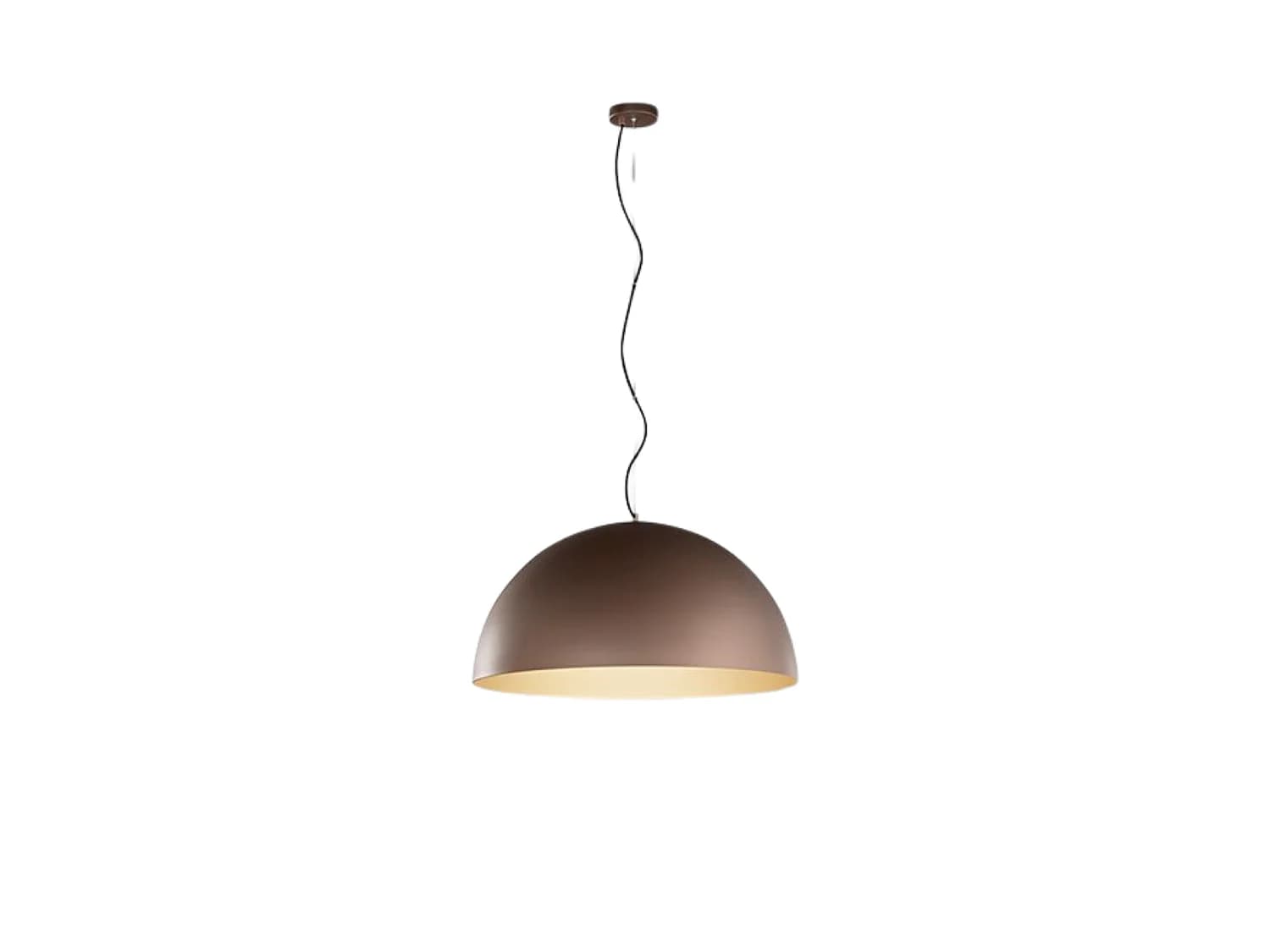 Suspension En Métal 10S48563, Finition Marron Métallisé Et Or Mat, 3X E27 Max 60W, Design Moderne Réglable En Hauteur - Produit Par Perenz.