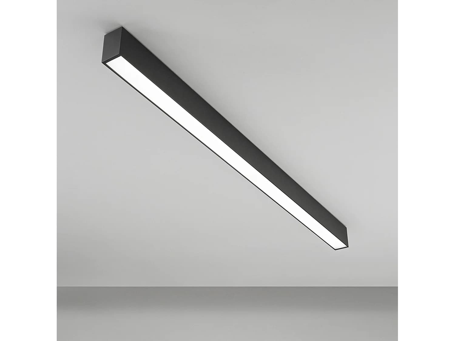 Plafonnier Led Modulaire 40W Cct Dimmable Noir Mat - Éclairage Réglable 3000K/4000K/6000K Pour Intérieur - Design Moderne De Marque Perenz