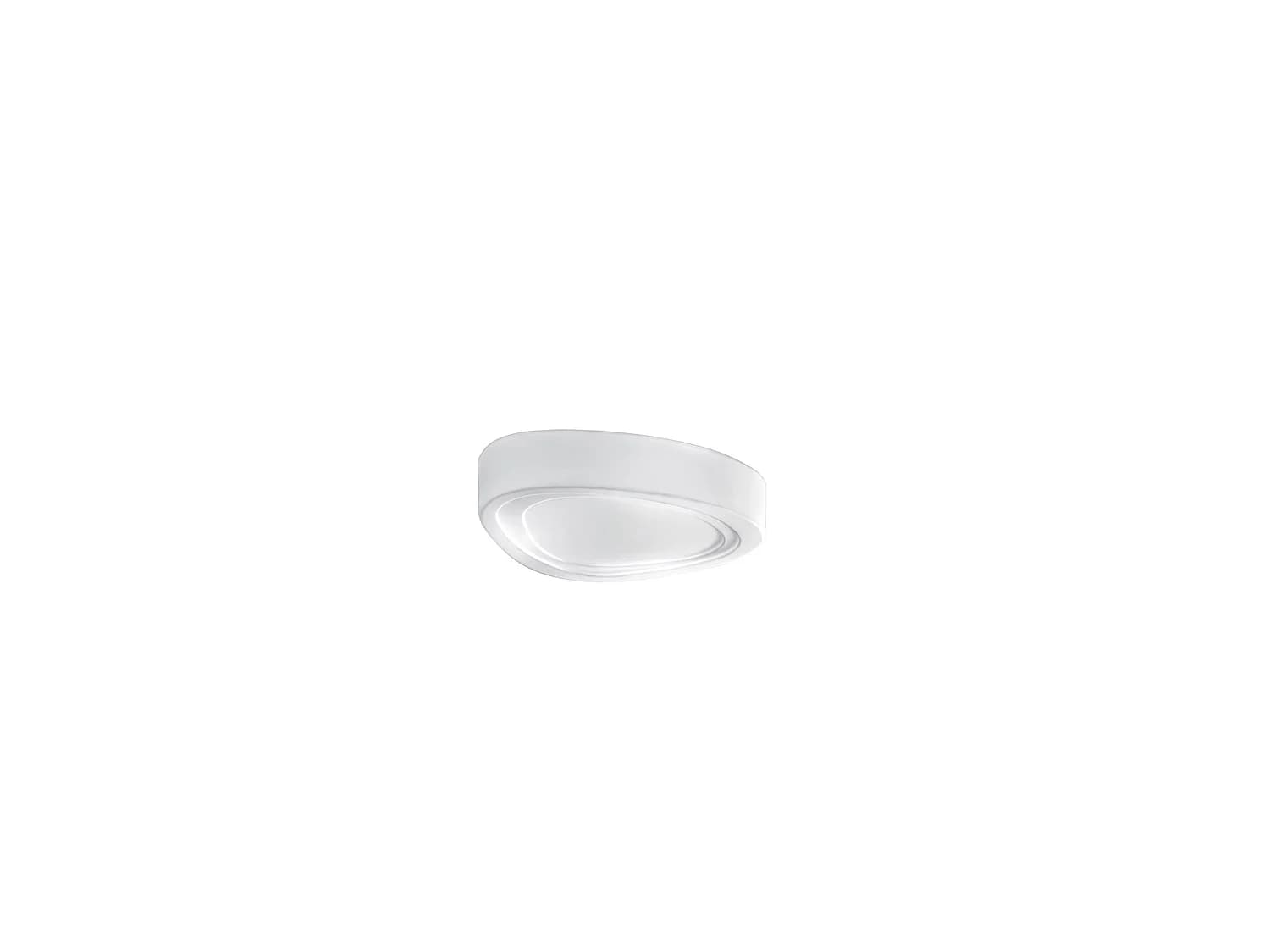 Plafonnier En Verre Blanc 10S46472 Avec Douille 3Xe27, Design Moderne Et Élégant Pour Éclairage Intérieur, Dimensions 44X35X10 Cm - Marque Perenz