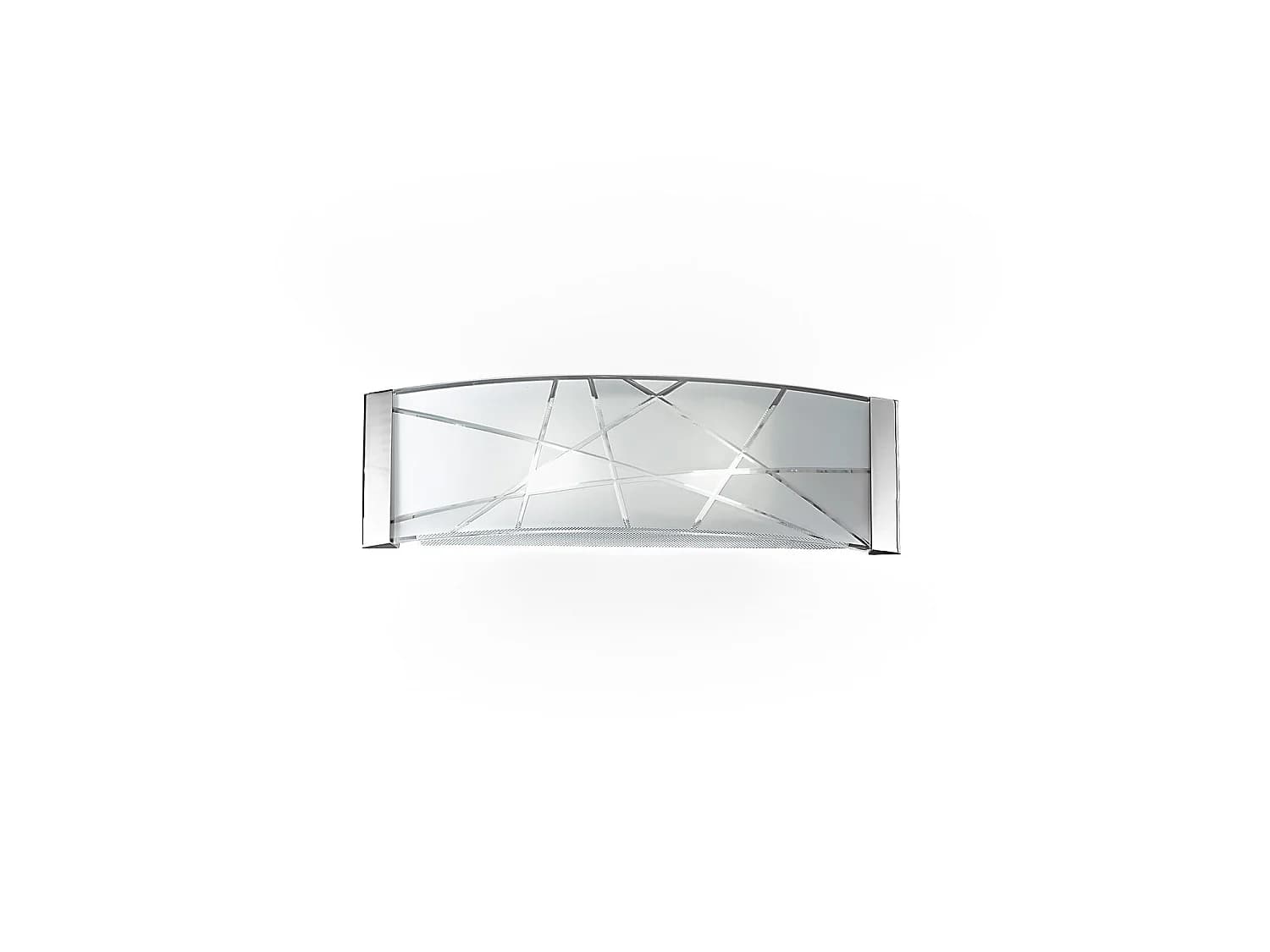 Applique Murale Moderne En Verre Blanc 2Xe27 60W, Design Élégant Et Raffiné Pour Éclairage Intérieur, Dimensions L.51 X H.16 Cm - Marque Perenz