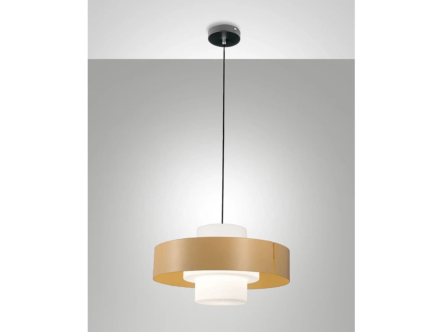 Suspension Loto Ø450 Mm En Métal Et Verre Soufflé, Douille E27 40 W, Indice De Protection Ip20, Classe 1 - Design Moderne Et Élégant