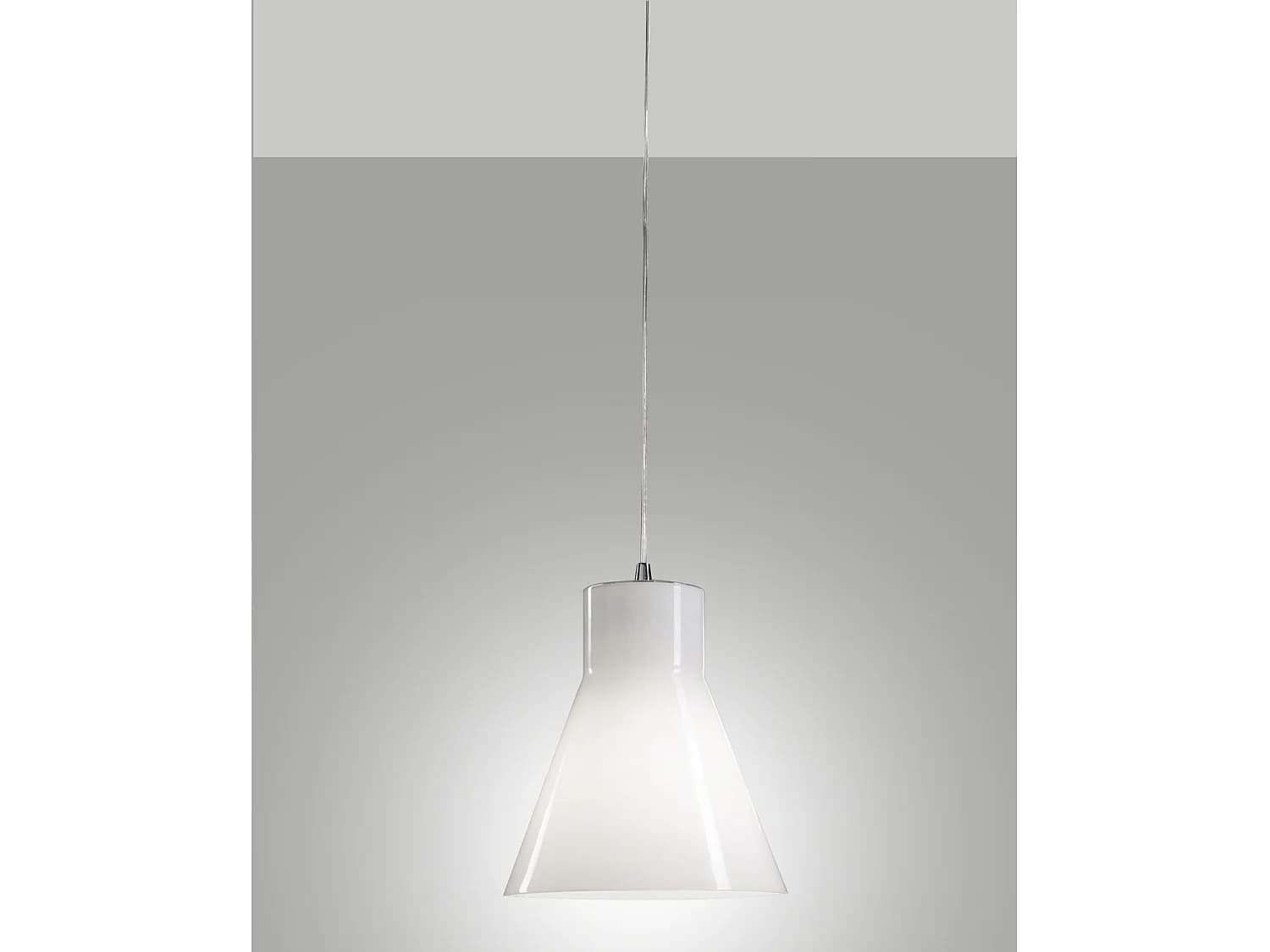 Suspension Diana En Métal Et Verre Soufflé, Finition Chromée, Design Élégant, Douille E27, 230 V, Classe 2, Code 2753-45-138