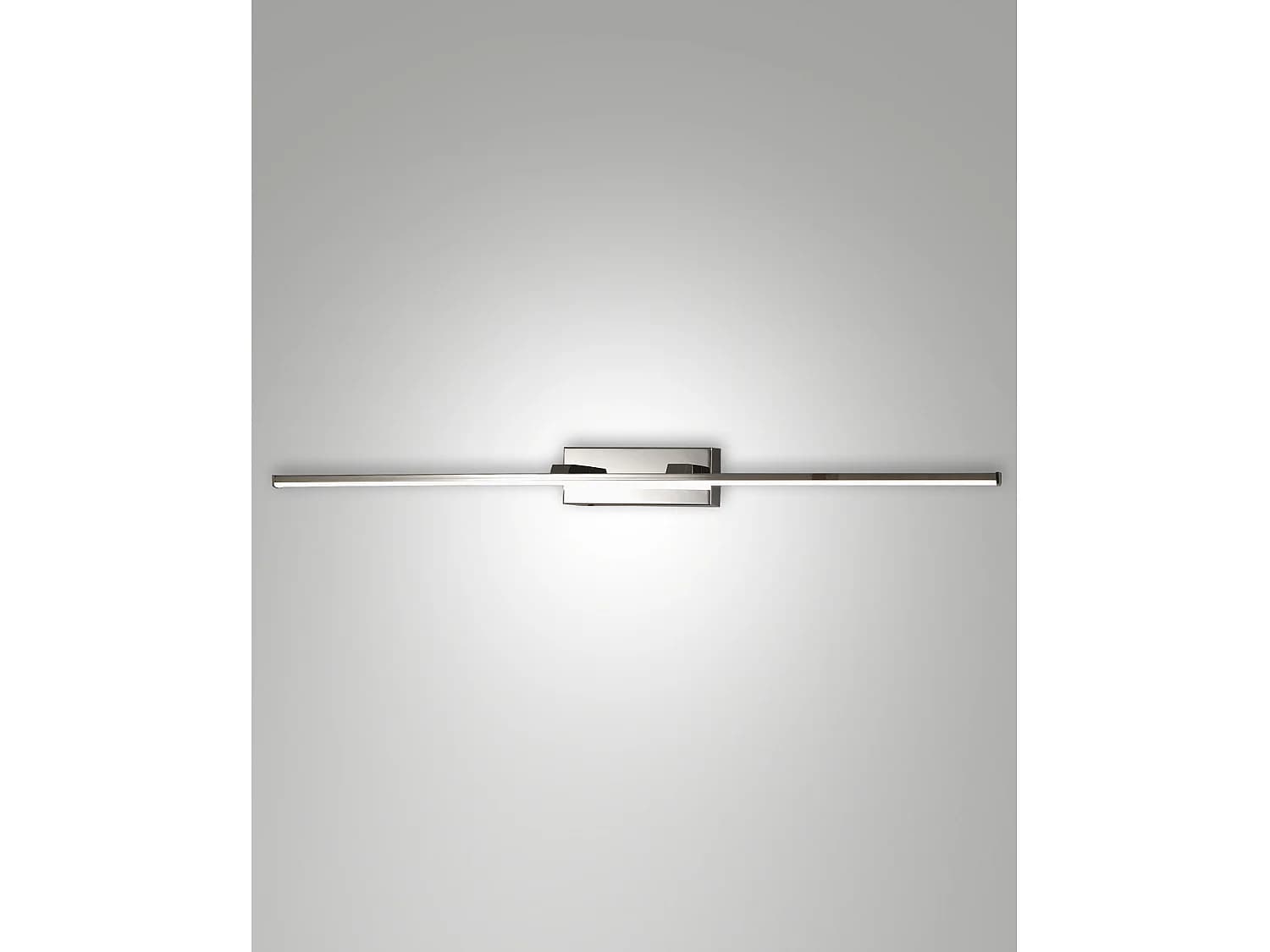 Applique Murale Led Intégrée Nala 15W 1850Lm 3000K Ip44 Métal Chromé Et Méthacrylate, Design Moderne Et Fonctionnel Intérieur/Extérieur