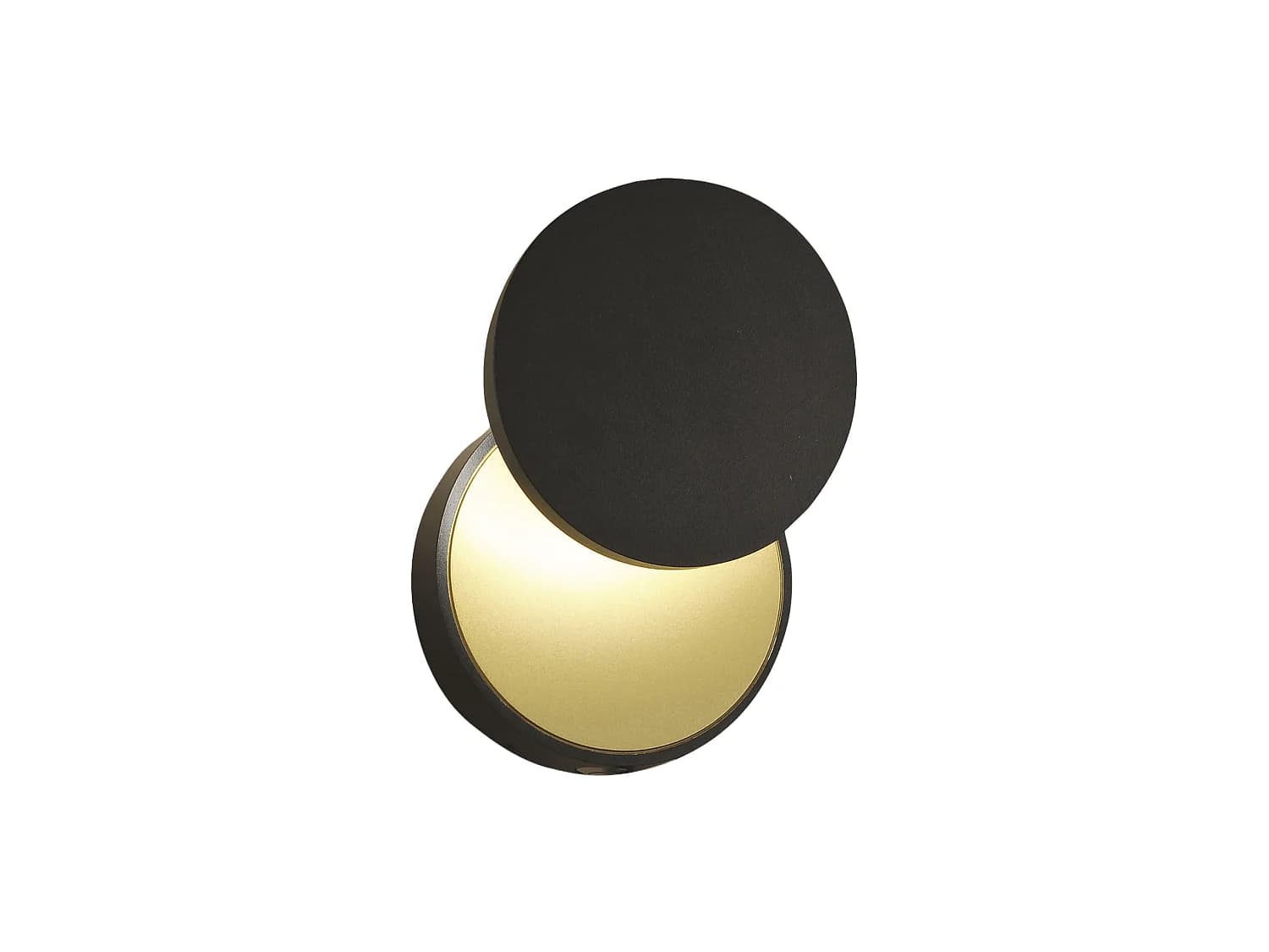 Applique Murale Led Ara 8W 3000K 715Lm, Métal Noir Et Méthacrylate, Réglage De Luminosité Par Bouton-Poussoir - Design Moderne Et Minimaliste