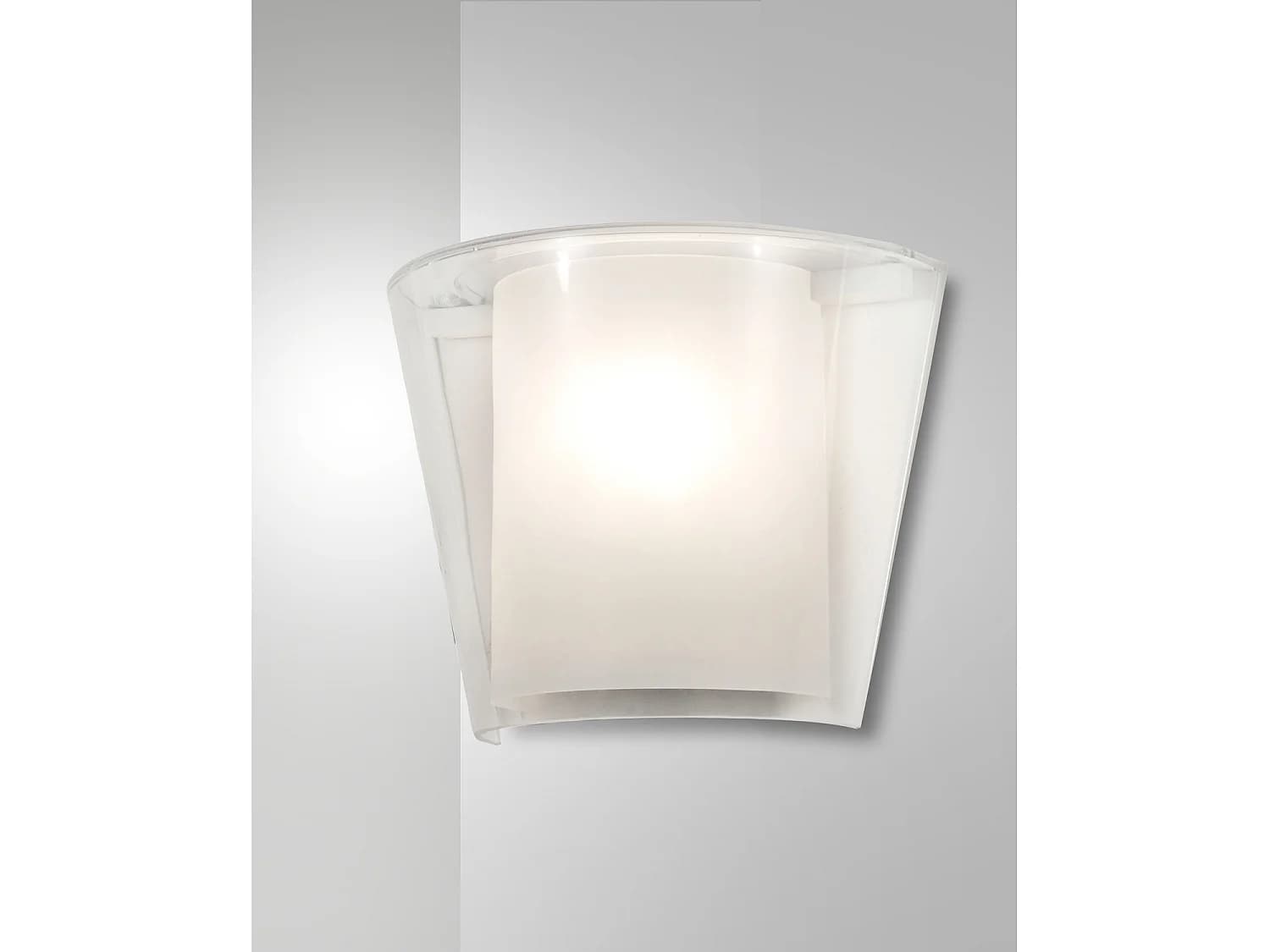 Applique Murale Viki En Métal Et Verre Transparent, Douille E27 40W, Design Élégant Pour Intérieur, Ip20, 28,5 X 14,5 X 23,5 Cm, Classe 1