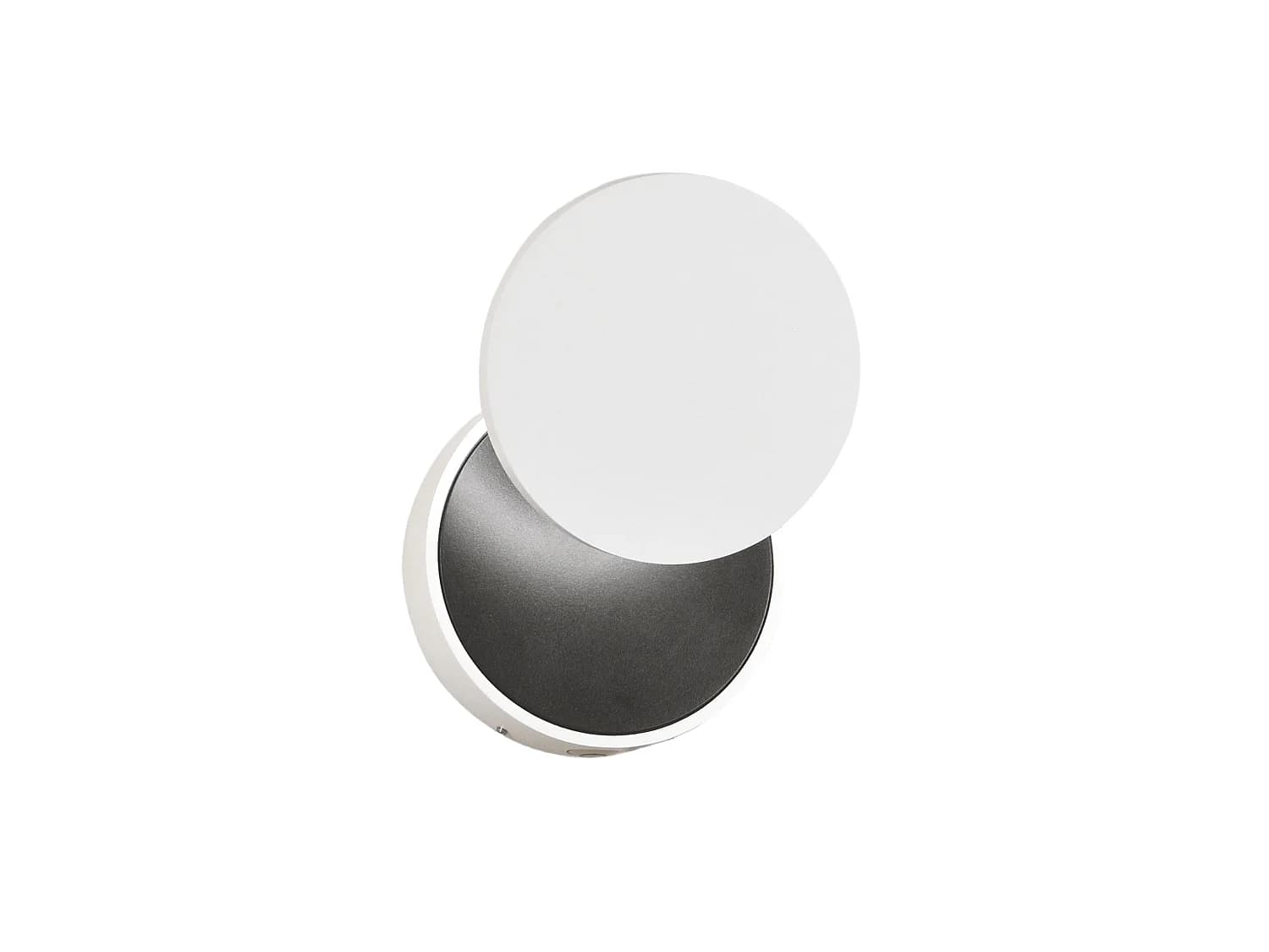 Applique Murale Led Ara 8W 3000K 715Lm En Métal Et Méthacrylate Blanc, Luminosité Réglable Par Bouton-Poussoir. Design Moderne Et Minimaliste.