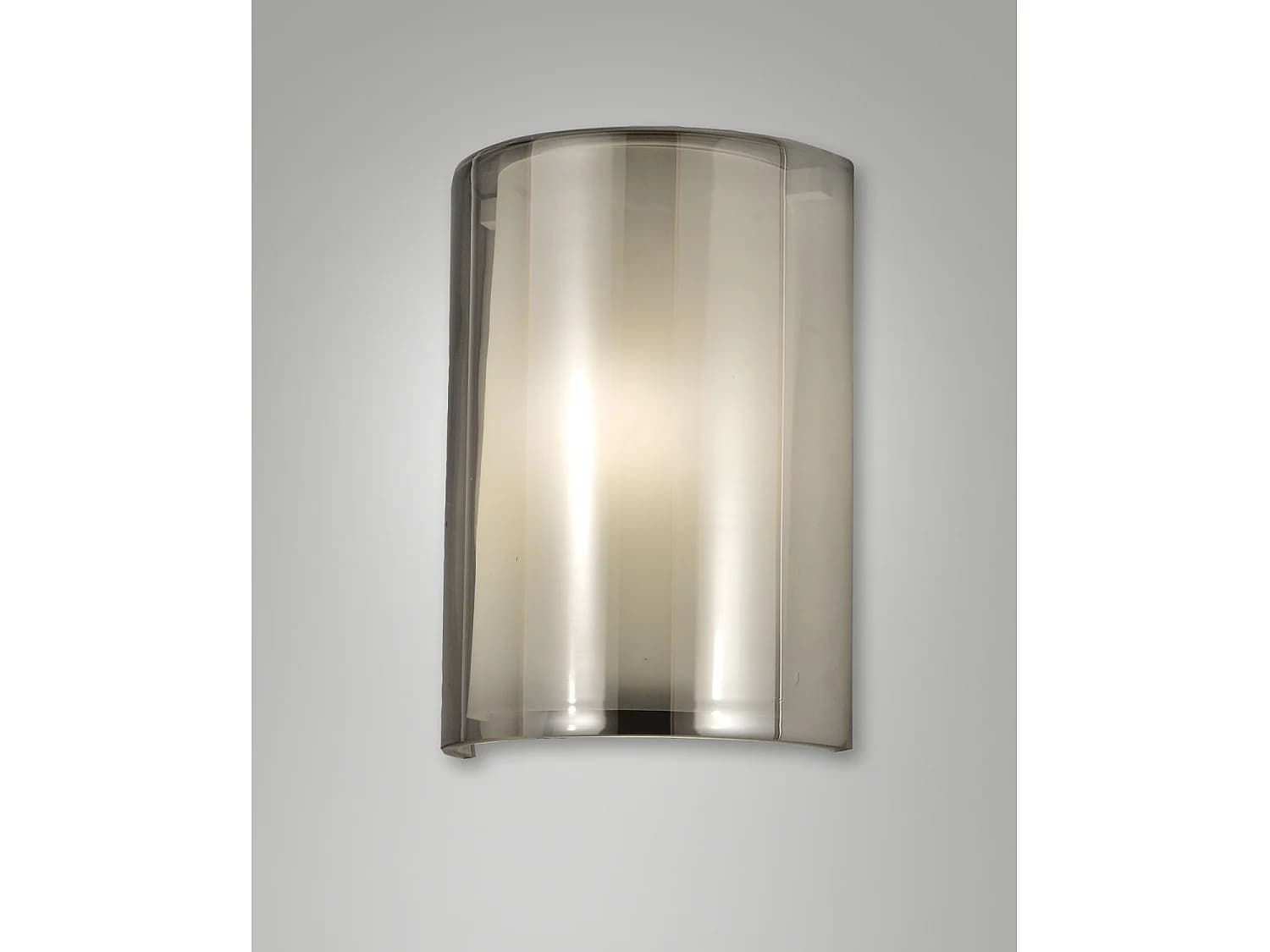 Applique Murale Maribel Fumé, Structure En Métal, Verre Et Méthacrylate, Douille E27 40 W, Ip20, 23 X 11,5 X 32,5 Cm - Maribel Illuminazione