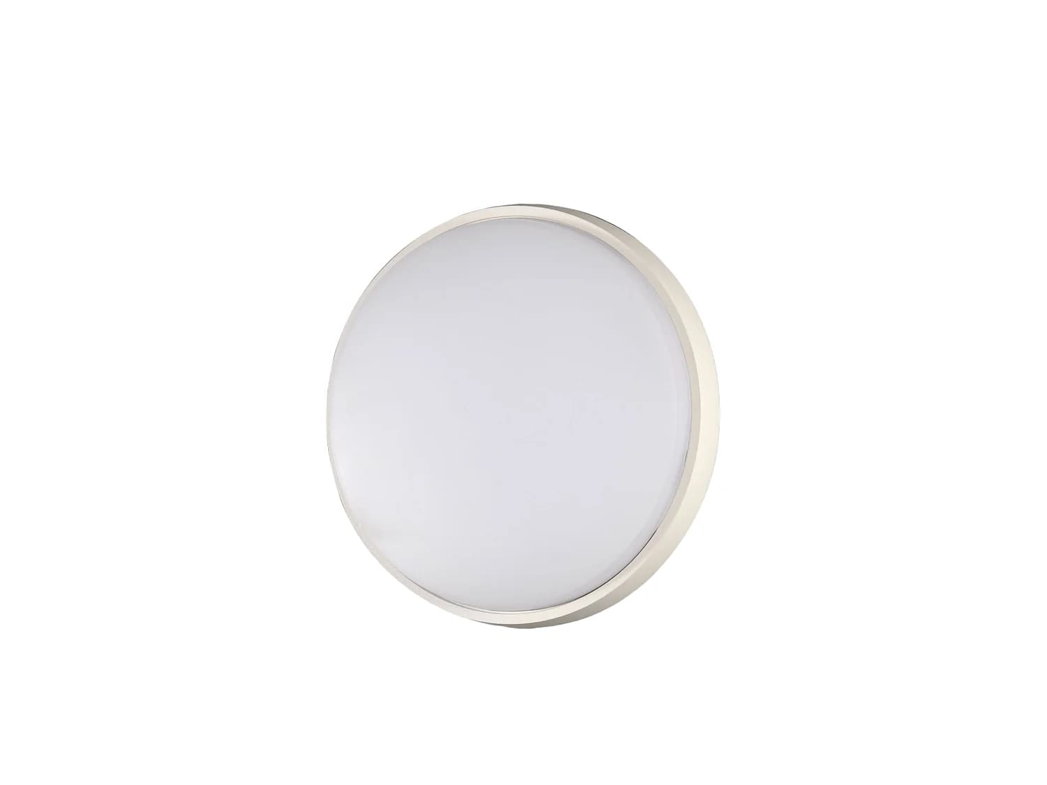 Plafonnier Led Rond Moderne Olly Ip54 23W 2700Lm 3000K Blanc Structure En Métal Et Polycarbonate Ø240Mm Code Article 3315-61-102