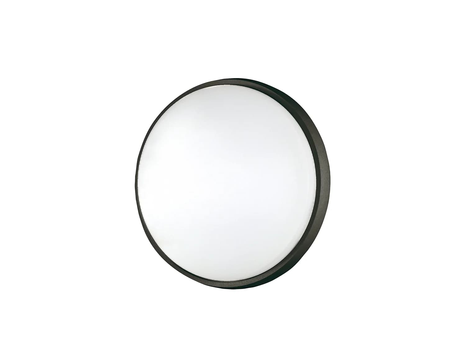 Plafonnier Led Olly En Aluminium Noir Et Polycarbonate 23 W 2700 Lm 3000 K Ip54, Design Moderne, Code Produit 3315-61-101