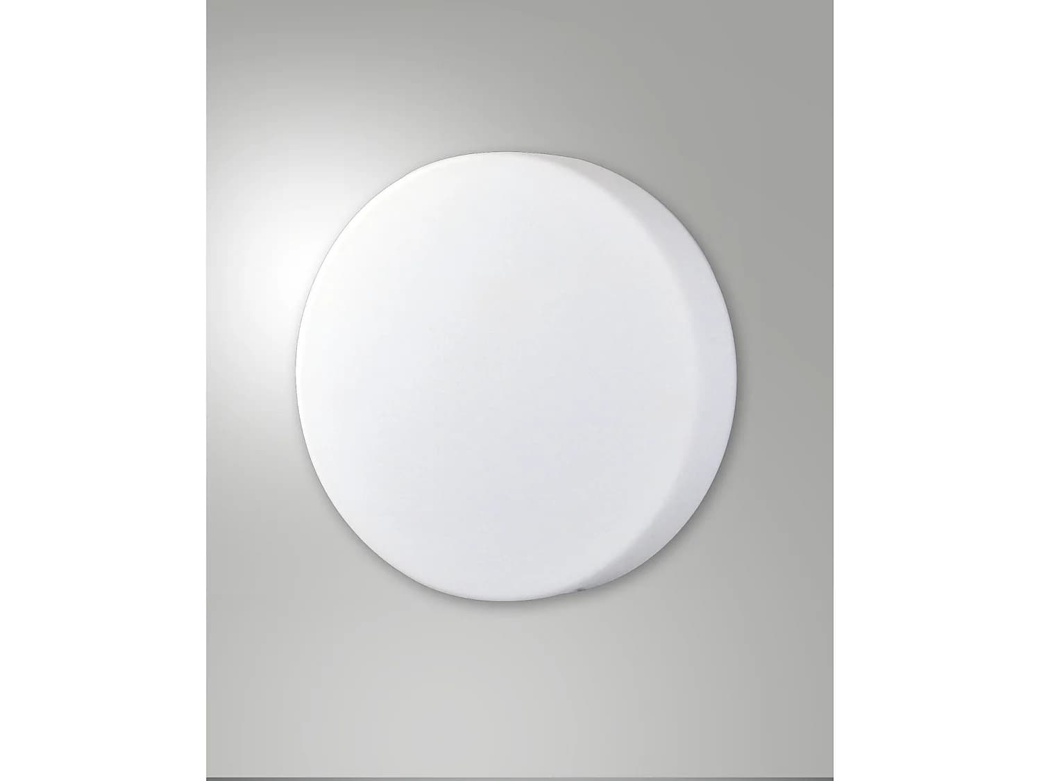 Plafonnier Led Graff 18W 3000K Blanc En Métal Et Verre Soufflé Ø300Mm - Lampe De Plafond Design Pour Éclairage Intérieur Moderne