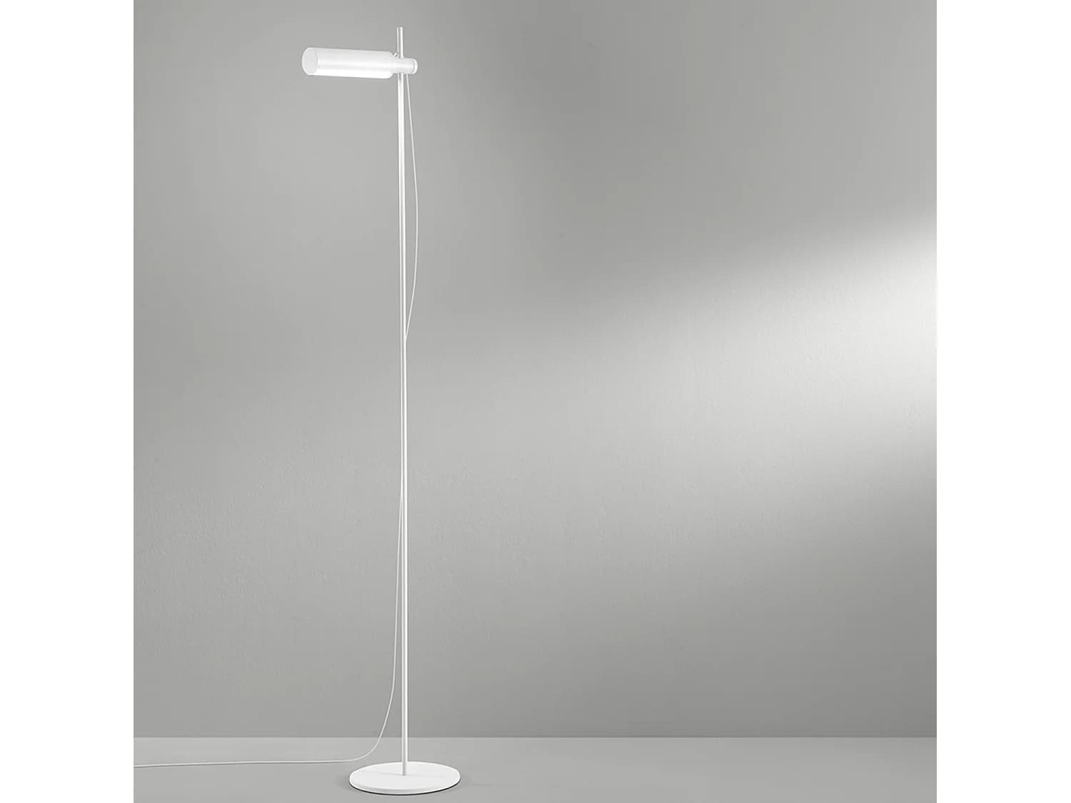 Lampadaire Led Moderne En Métal Blanc Mat, 24W, 3000K-6000K, Tête Orientable Et Réglable, Design Minimaliste Et Élégant - Perenz Éclairage Intérieur