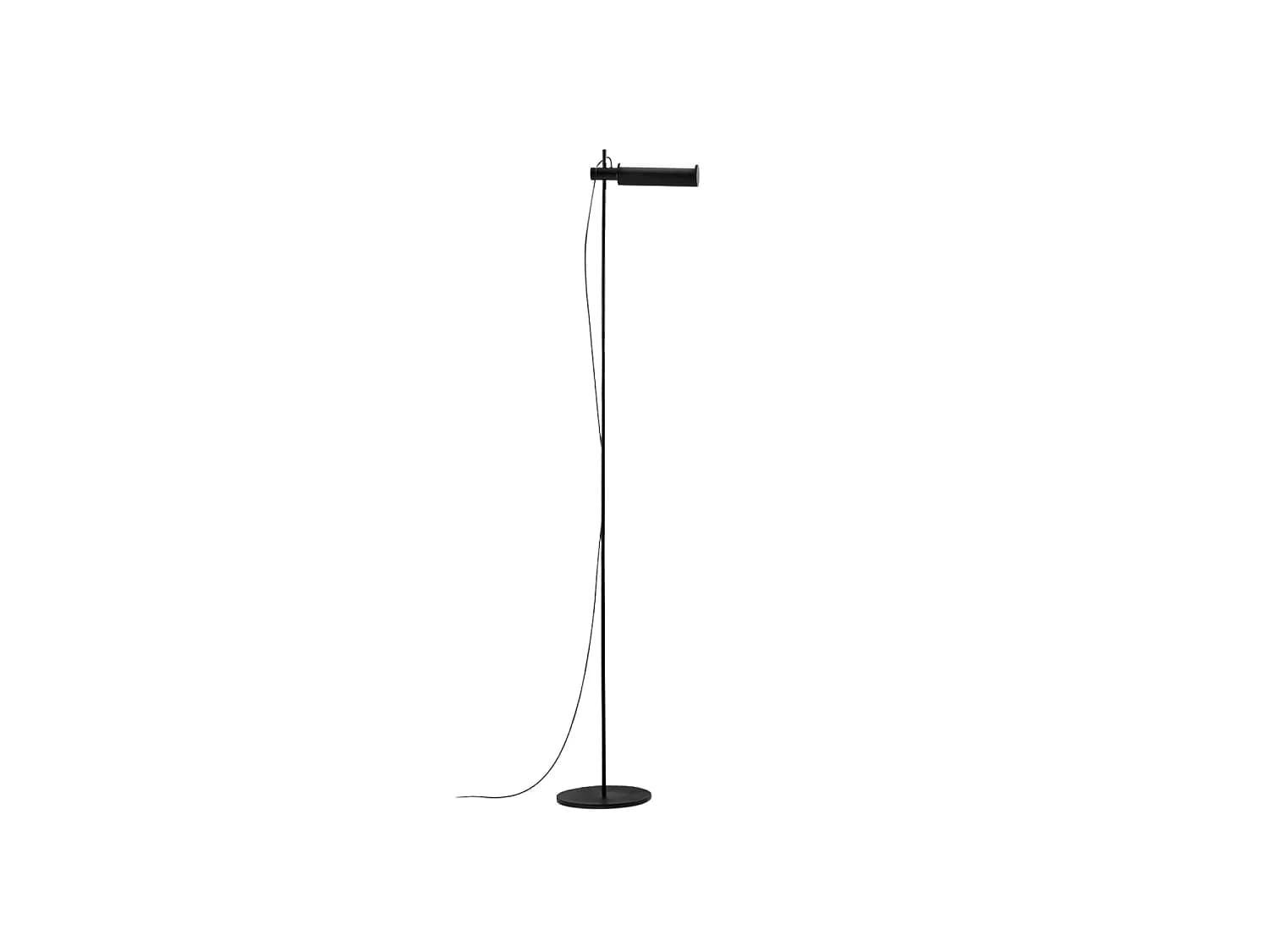 Lampadaire Led Moderne En Métal Noir Mat, 24W, 3000K-4000K-6000K, Tête De Lampe Orientable Et Réglable, Au Design Minimaliste Et Elégant - Perenz