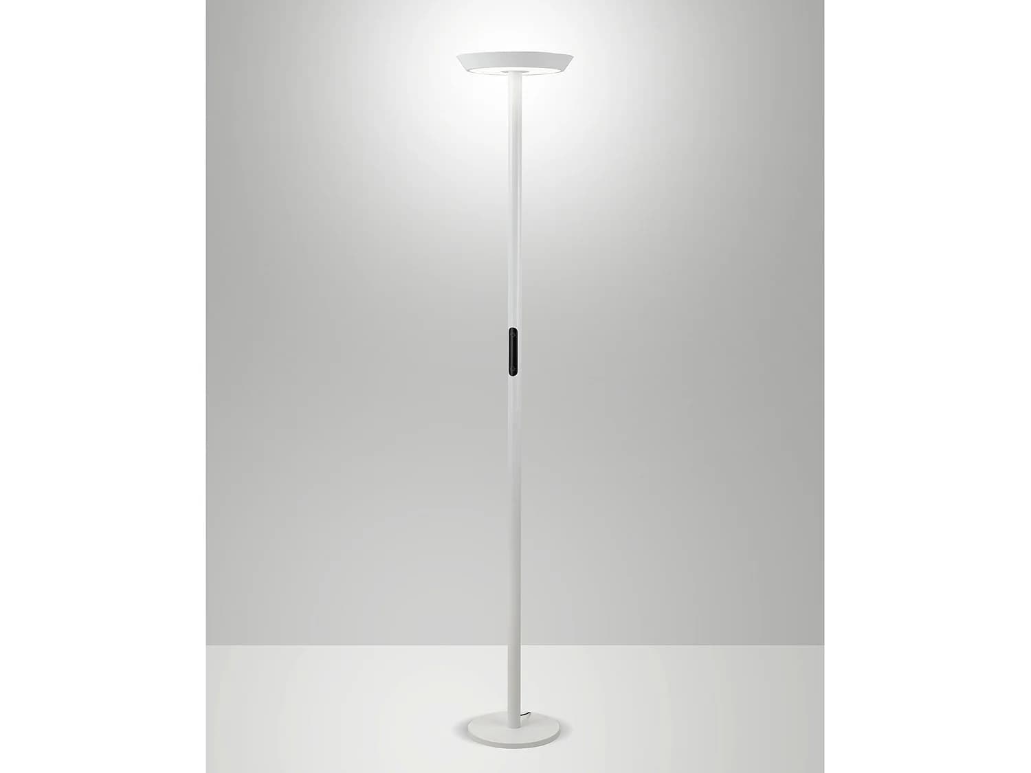Lampadaire Fizz Avec Led Intégrée De 50 W, Structure En Aluminium Et Méthacrylate, Température De Couleur Réglable De 2700 K À 4000 K, Blanc - Fizz