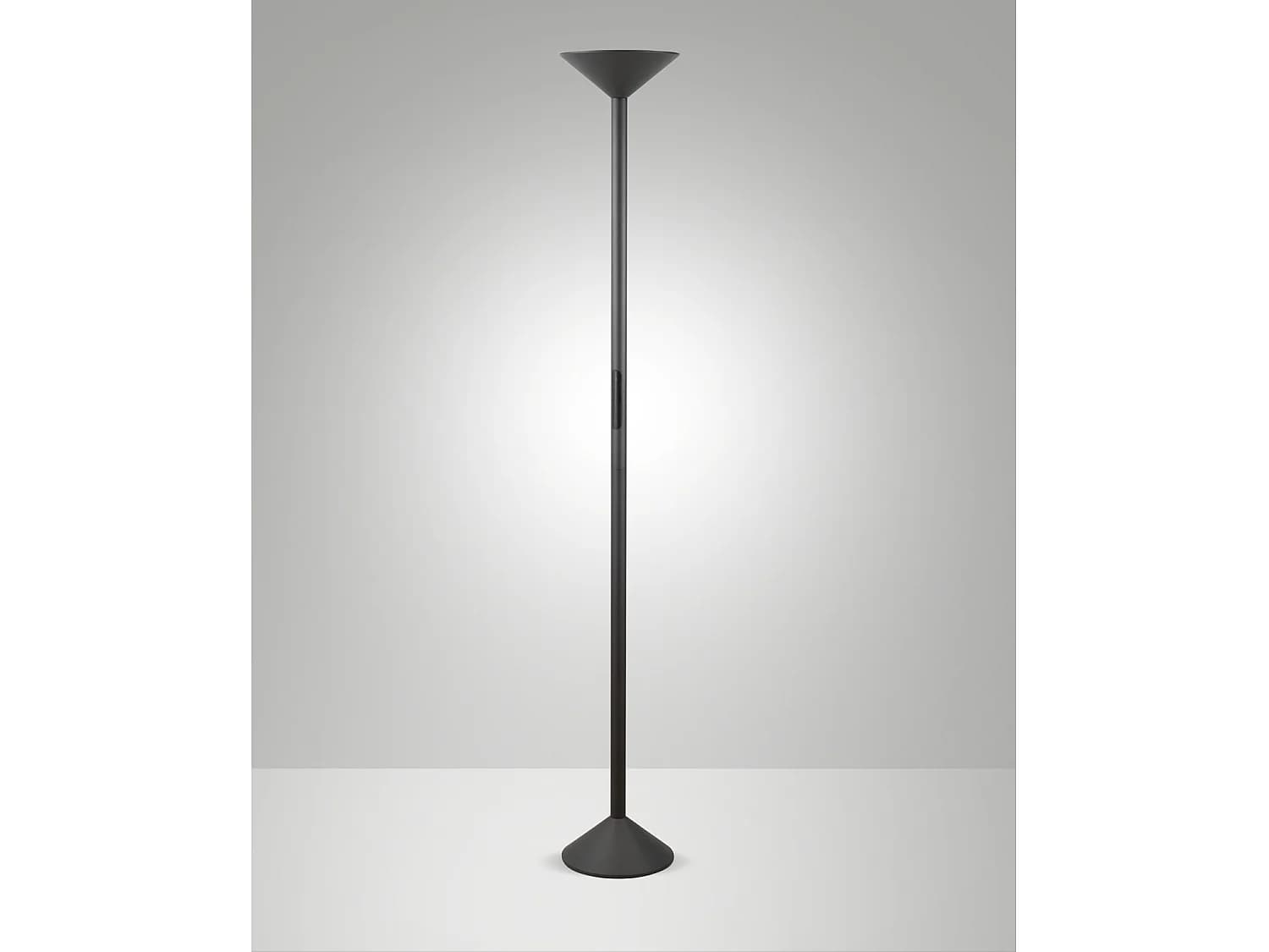 Lampadaire Led Tratto 50 W 4000 Lm Cct Anthracite - Structure En Métal Et Méthacrylate, Variateur Tactile, Ip20, 175,5 Cm - Tratto Design