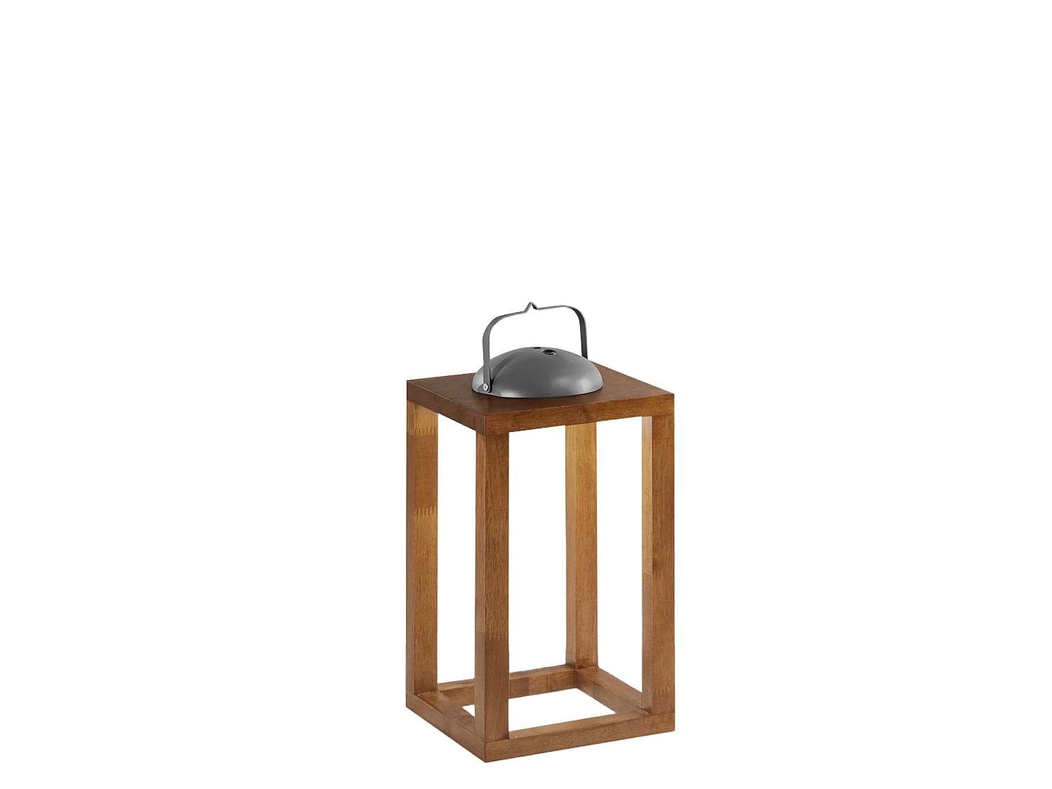Lampe De Table Led Blend 3W 3000K Blanc Chaud Avec Variateur Tactile, Finition Métal Et Bois - Ip54, 200 X 200 X 414 Mm - Noyer