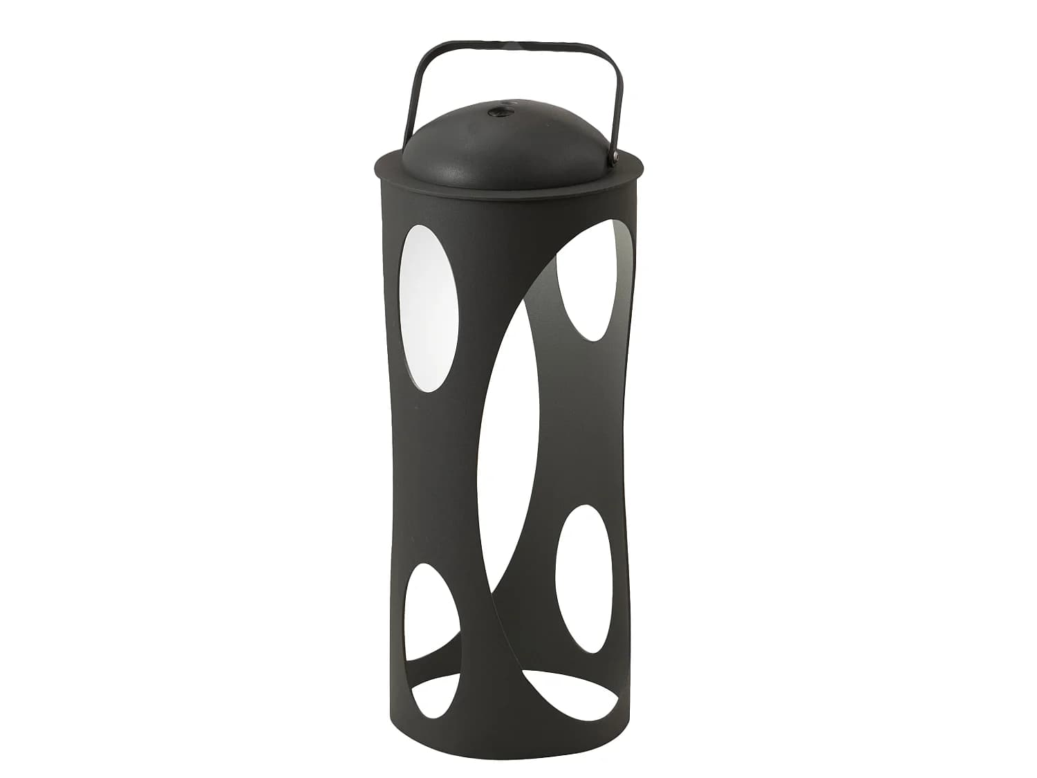 Lampe De Table Led Caddy 3W Anthracite, Boîtier Ip54 En Métal Et Polycarbonate, Lumière Chaude 3000K, Variateur Tactile - Éclairage Au Design Moderne
