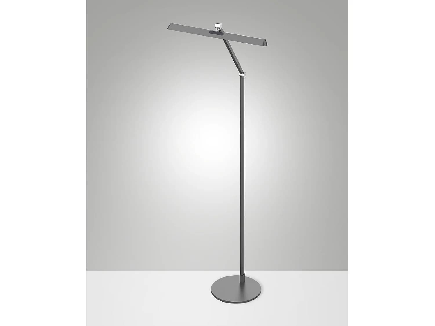 Lampadaire Led Beba 12 W 1340 Lm, Structure En Aluminium Et Méthacrylate, Variateur Tactile, Ip20, 106 Cm, Couleur Anthracite - Beba