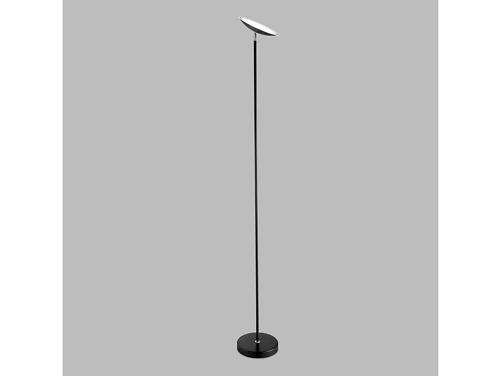 Lampadaire Led 18W 1400Lm 3000K En Métal Noir, Lampe De Sol Au Design Moderne Et Élégant Pour Intérieur, Hauteur 180 Cm - Marque Perenz Design