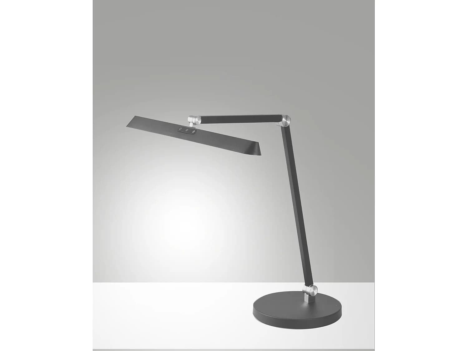 Lampe De Table Led Beba 12 W, Anthracite, Technologie Cct 3000 K-4000 K-6000 K, Structure En Aluminium Et Méthacrylate, Variateur Tactile - Beba