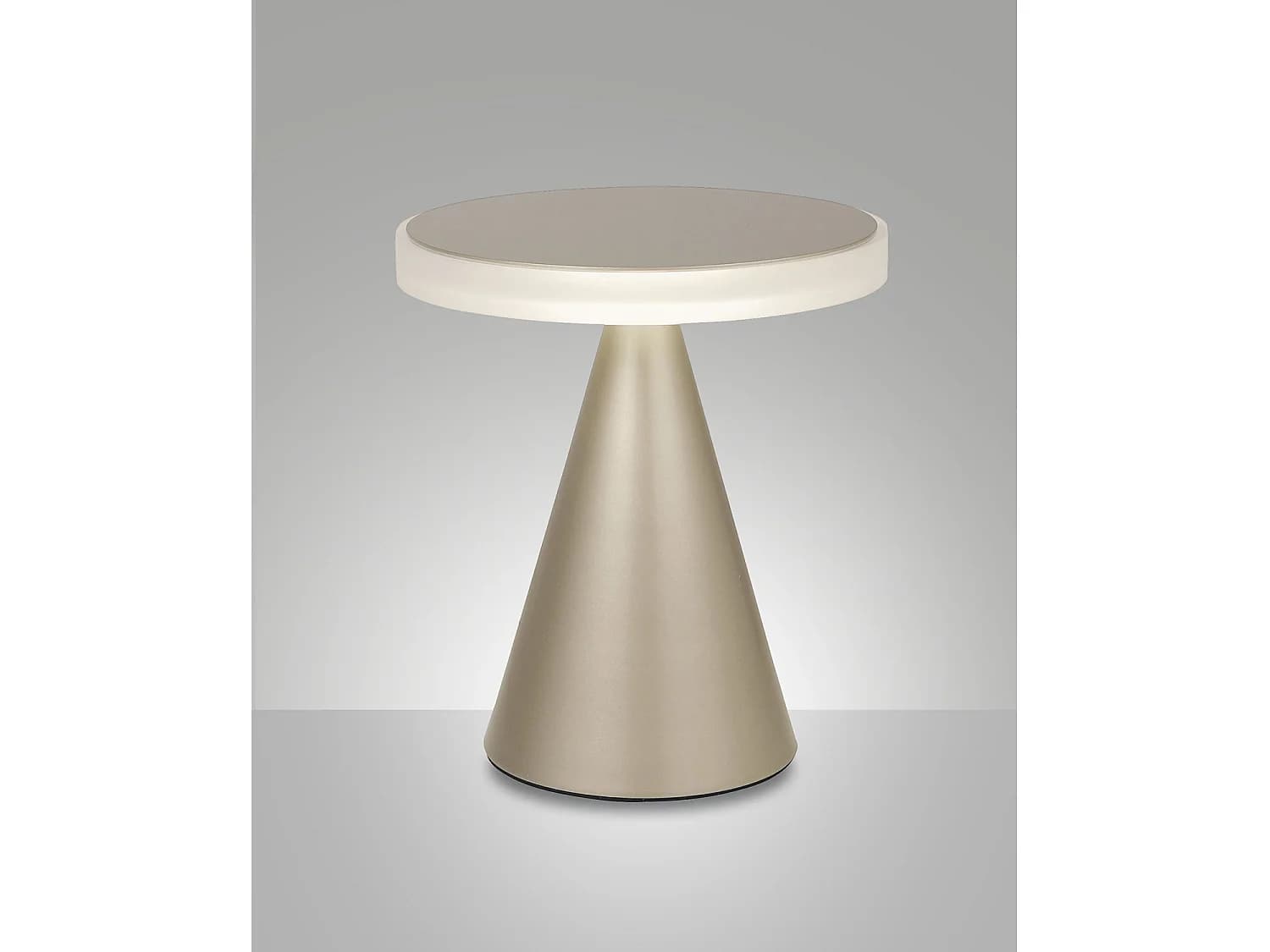 Lampe De Table Led Neutra 12 W 1260 Lm 3000 K, Structure En Métal Et Méthacrylate, Couleur Or Mat, Ip20 - Éclairage Design D'Intérieur