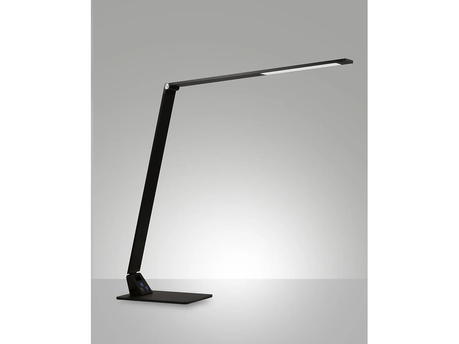 Lampe De Table Led Wasp 12W Noire Avec Réglage Tactile Luminosité Et Température De Couleur Cct 3000K-5000K Sélectionnable - Code 3265-30-101