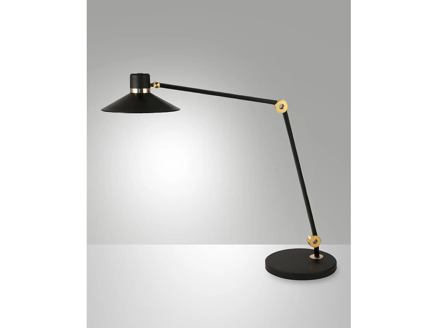 Lampe De Table Led Panarea 10W En Métal Noir, Design Moderne, Technologie Cct Réglable, Intensité Variable Tactile, Idéale Pour Votre Intérieur.