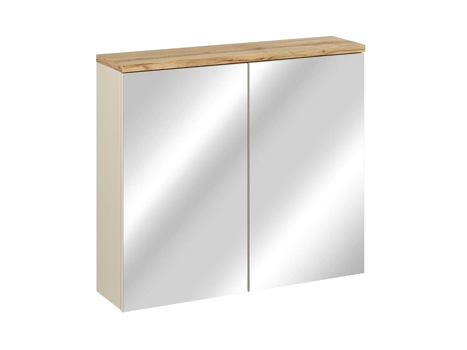 Bali Cashmere Armoire avec Miroir 80cm 2 Portes