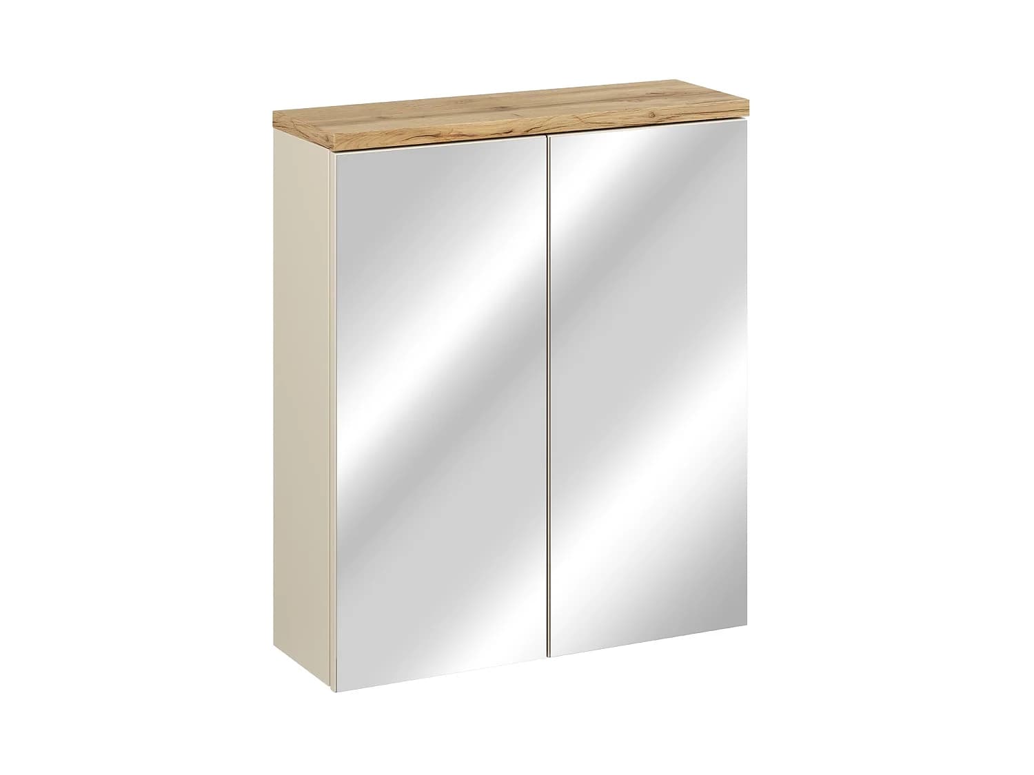Bali Cashmere Armoire avec Miroir 60cm 2 Portes