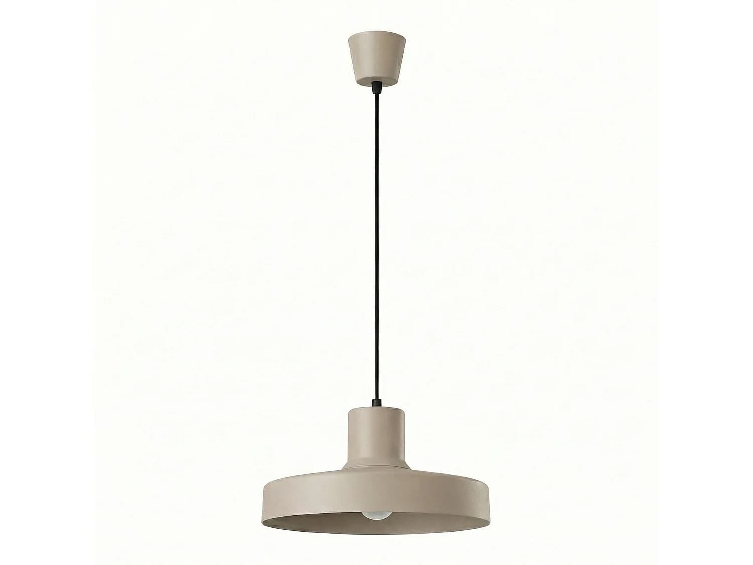 Lampes suspendues BILO moderne en acier - 1 sources lumineuses - L.35 x H.120 cm - taupe