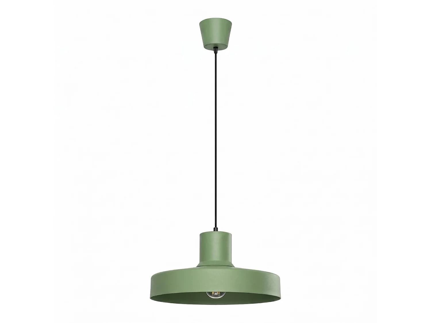 Lampes suspendues BILO moderne en acier - 1 sources lumineuses - L.35 x H.120 cm - sauge