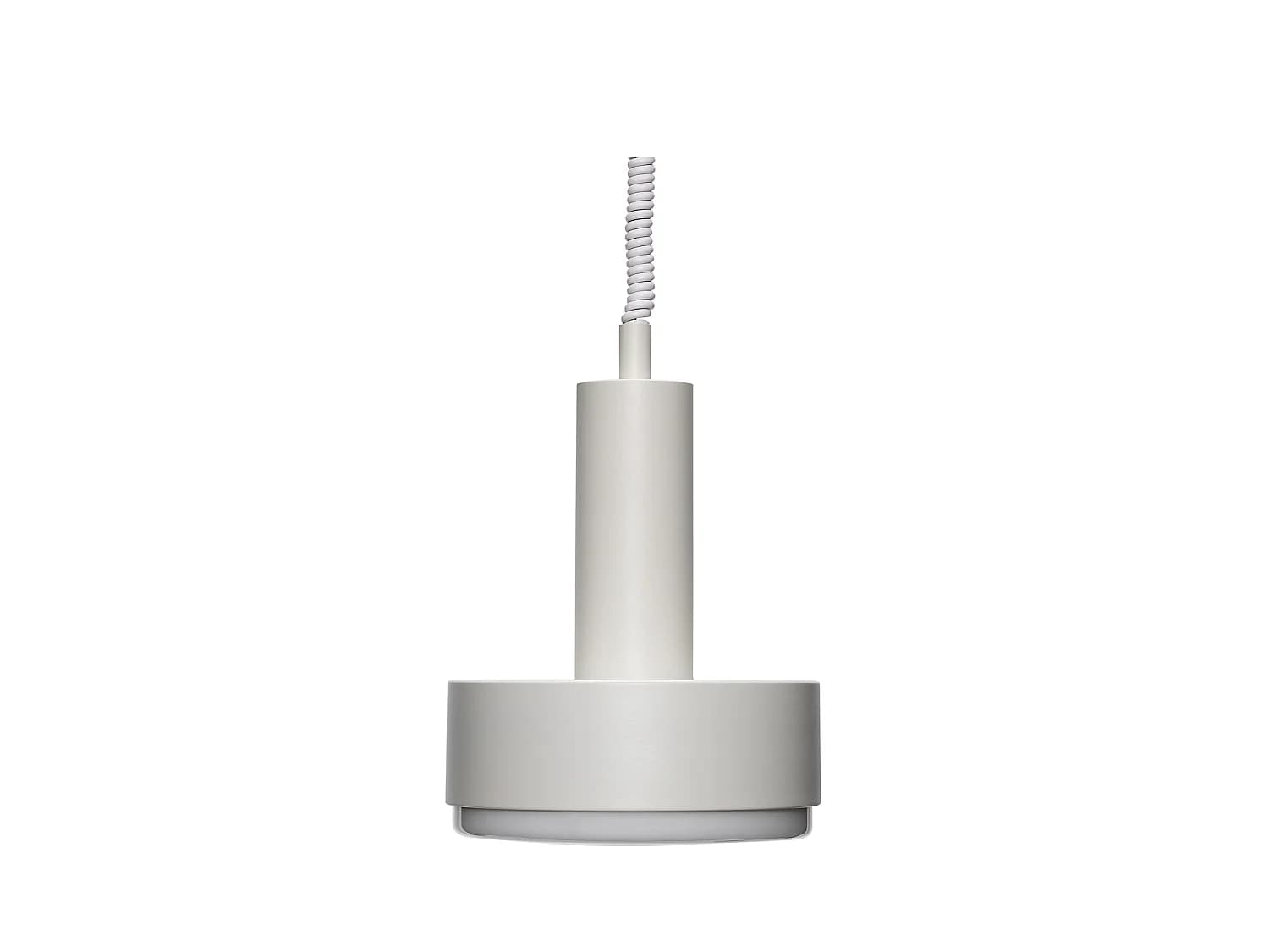 Hübsch Suspension Quip 40W Fer Gris clair