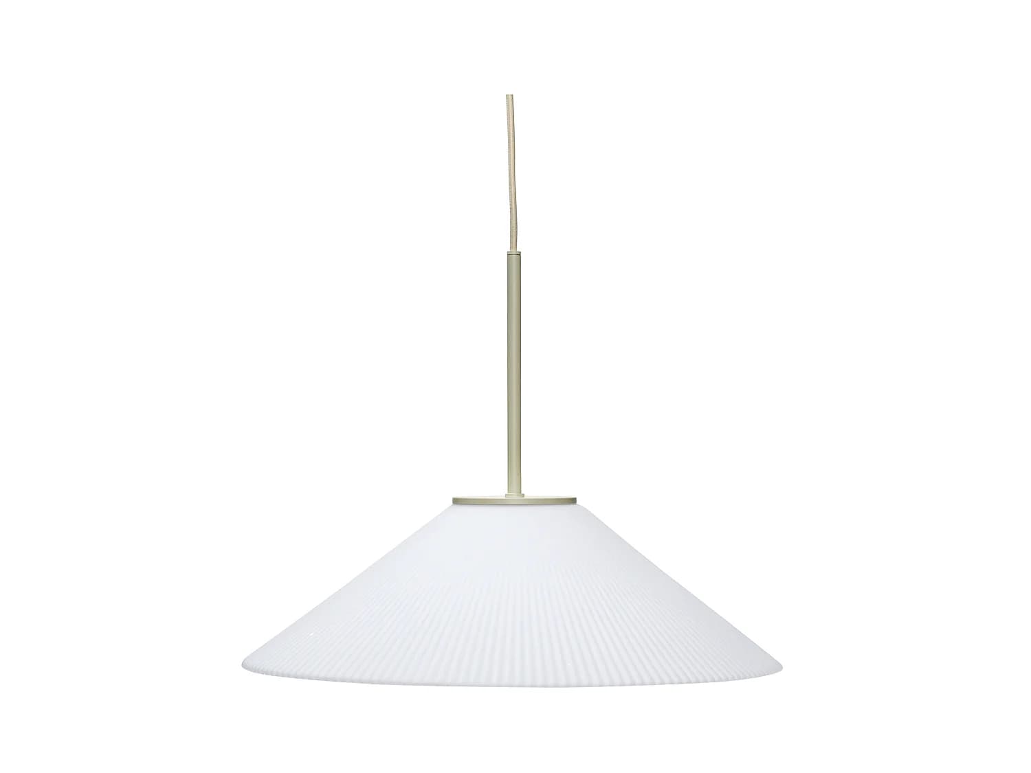 Hübsch Suspension Verre Blanc/Sable SOLID