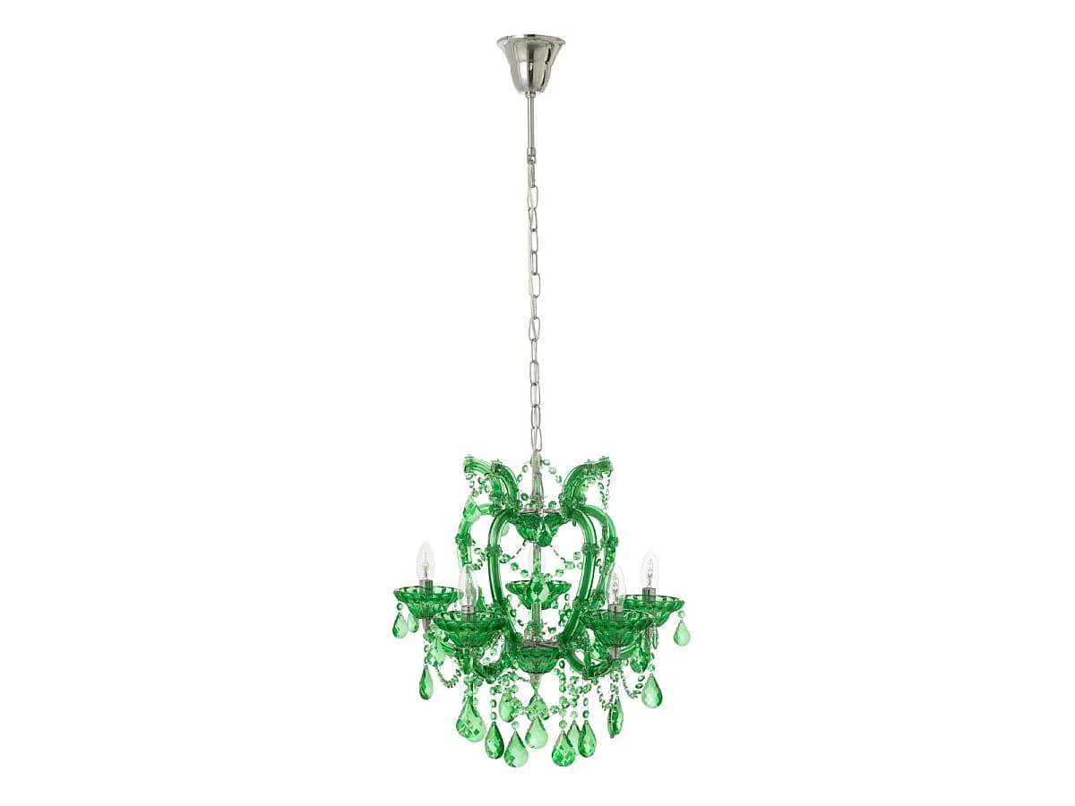 Lustre en Verre "Antique" 57cm Vert Émeraude