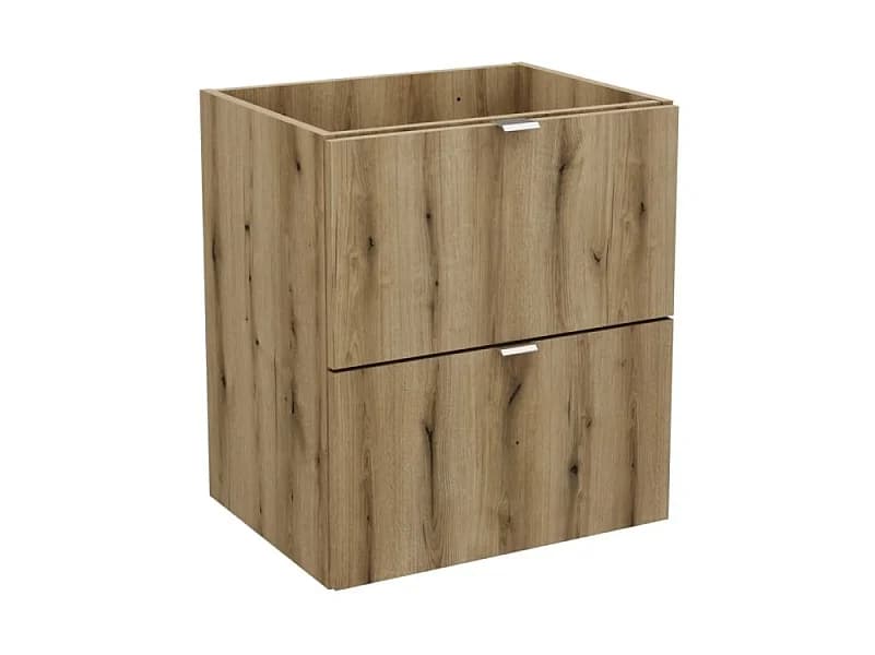 Meuble sous lavabo 50cm 2 tiroirs NOVA OAK