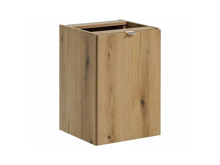 Armoire de 40cm avec panier à linge NOVA OAK
