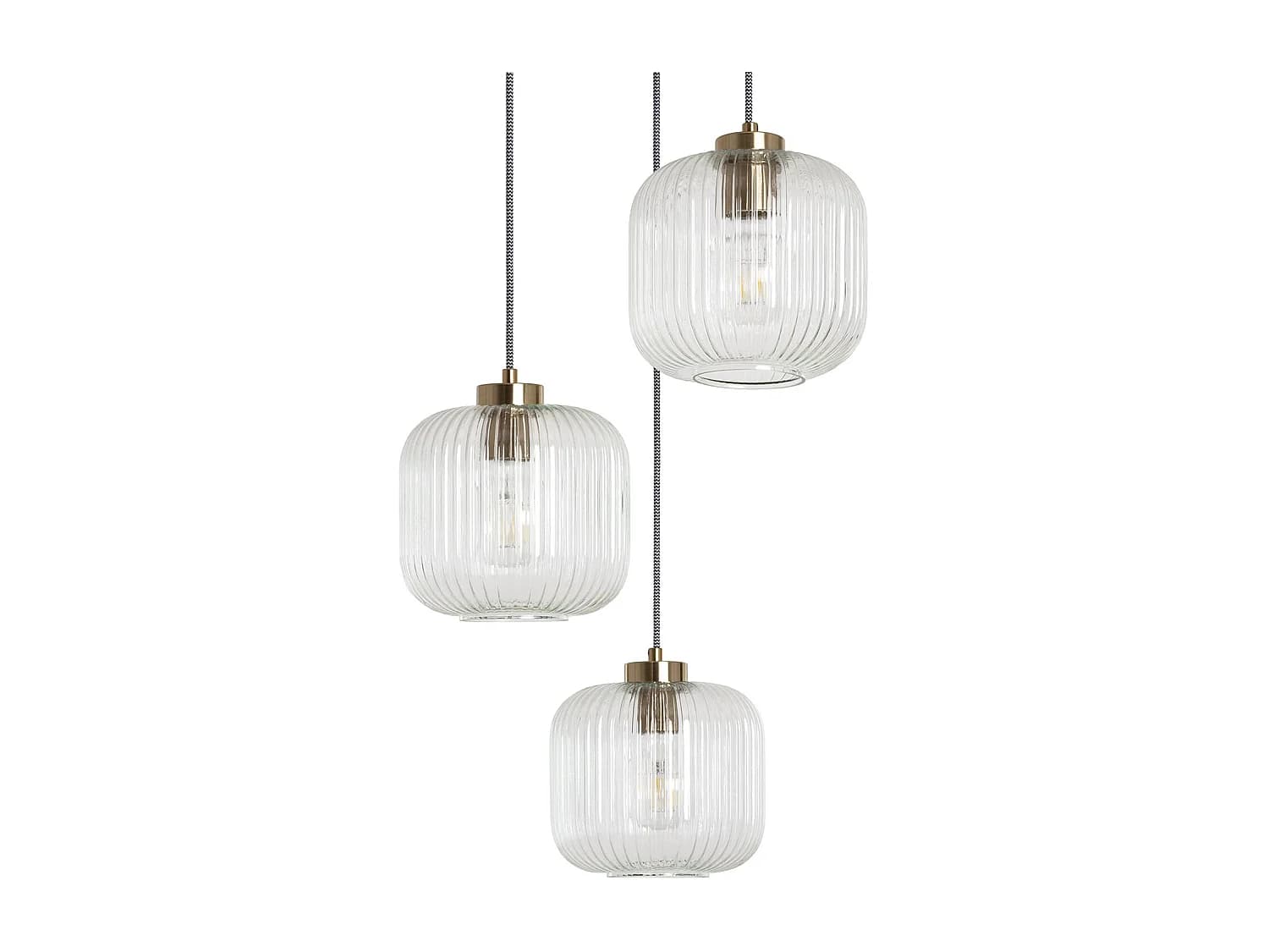 Suspension Verre Tri Wilde Transparent