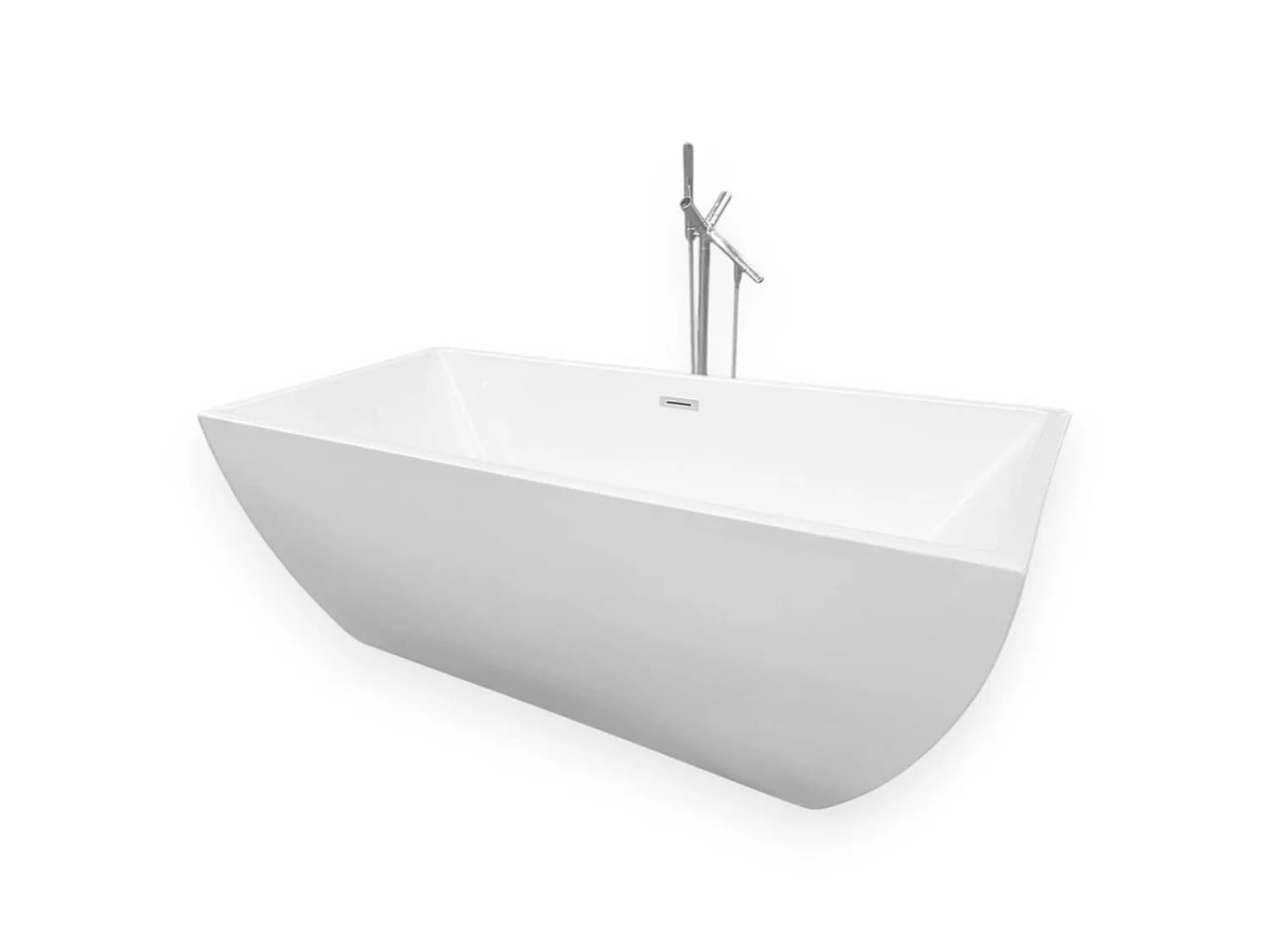 Baignoire ilôt 170 X 75 cm + Robinet Mitigeur Colonne – Destiny