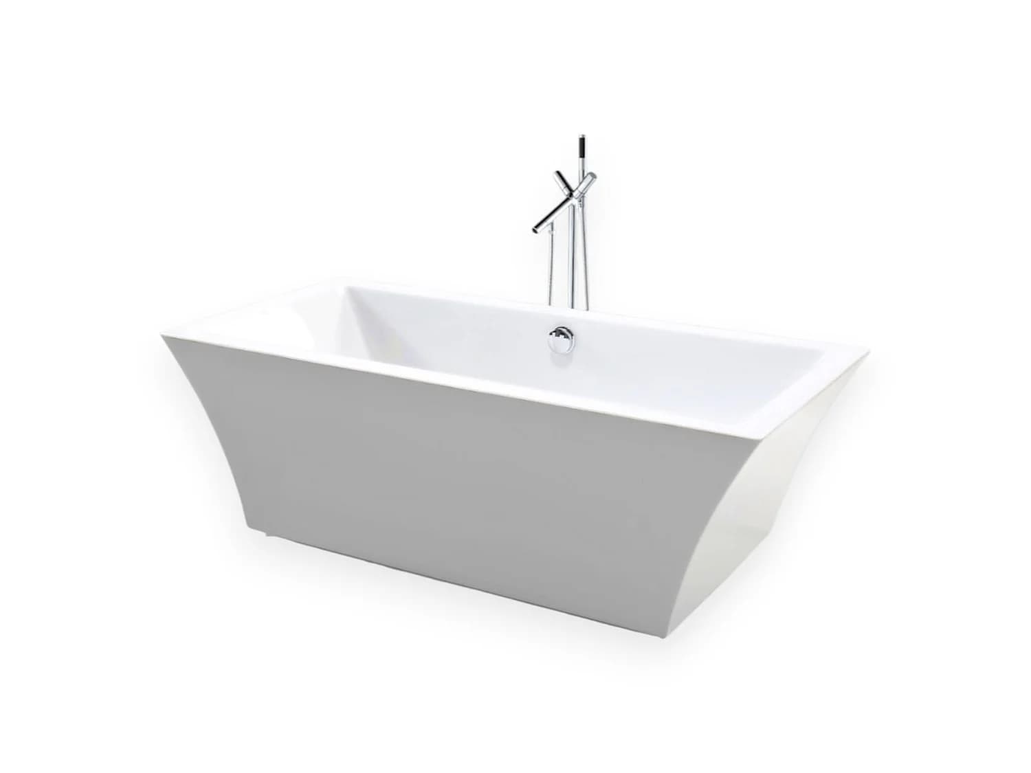 Baignoire ilôt 170 X 80 cm + Robinet Mitigeur Colonne – Heaven