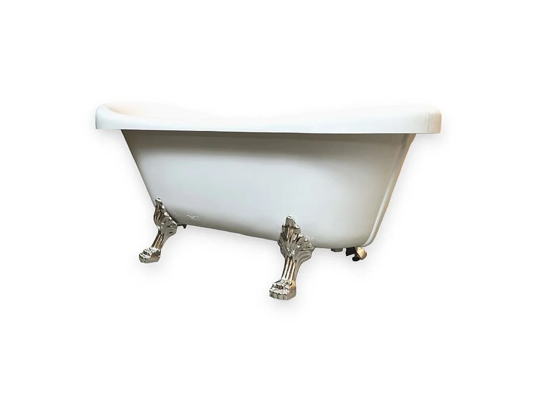Baignoire ilôt retrò 170 x 80 cm avec pieds argent – Marigold