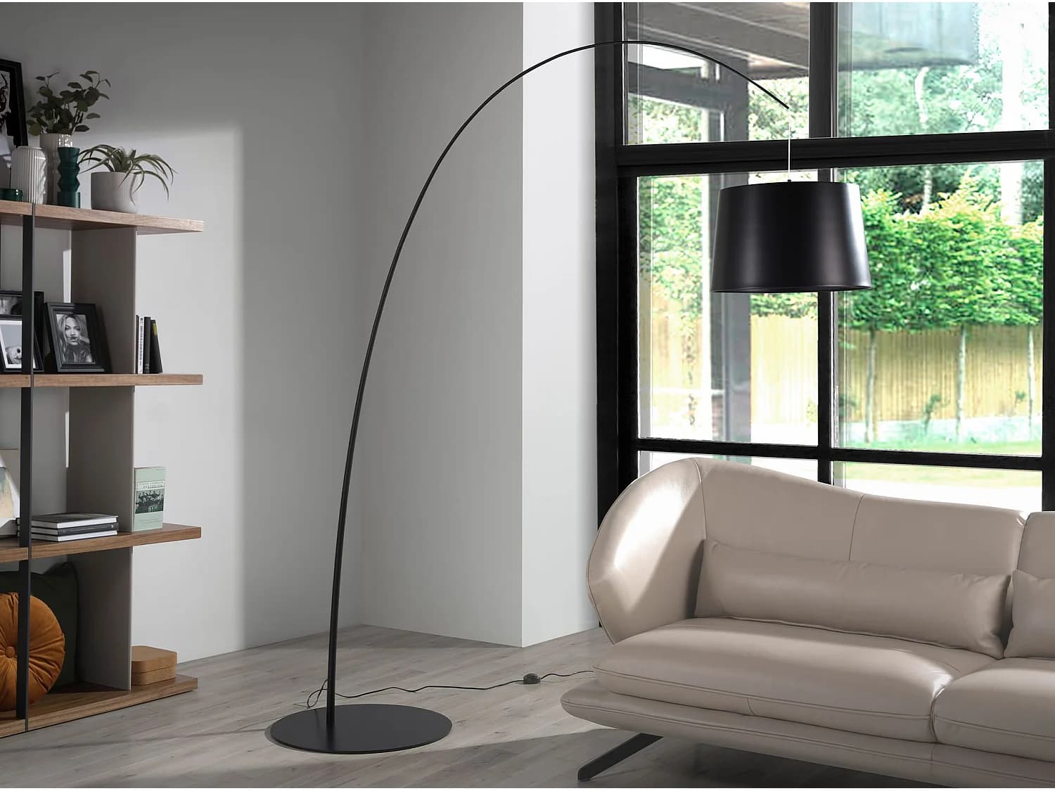 Lampadaire réglable en acier noir 8064 ANGEL CERDA