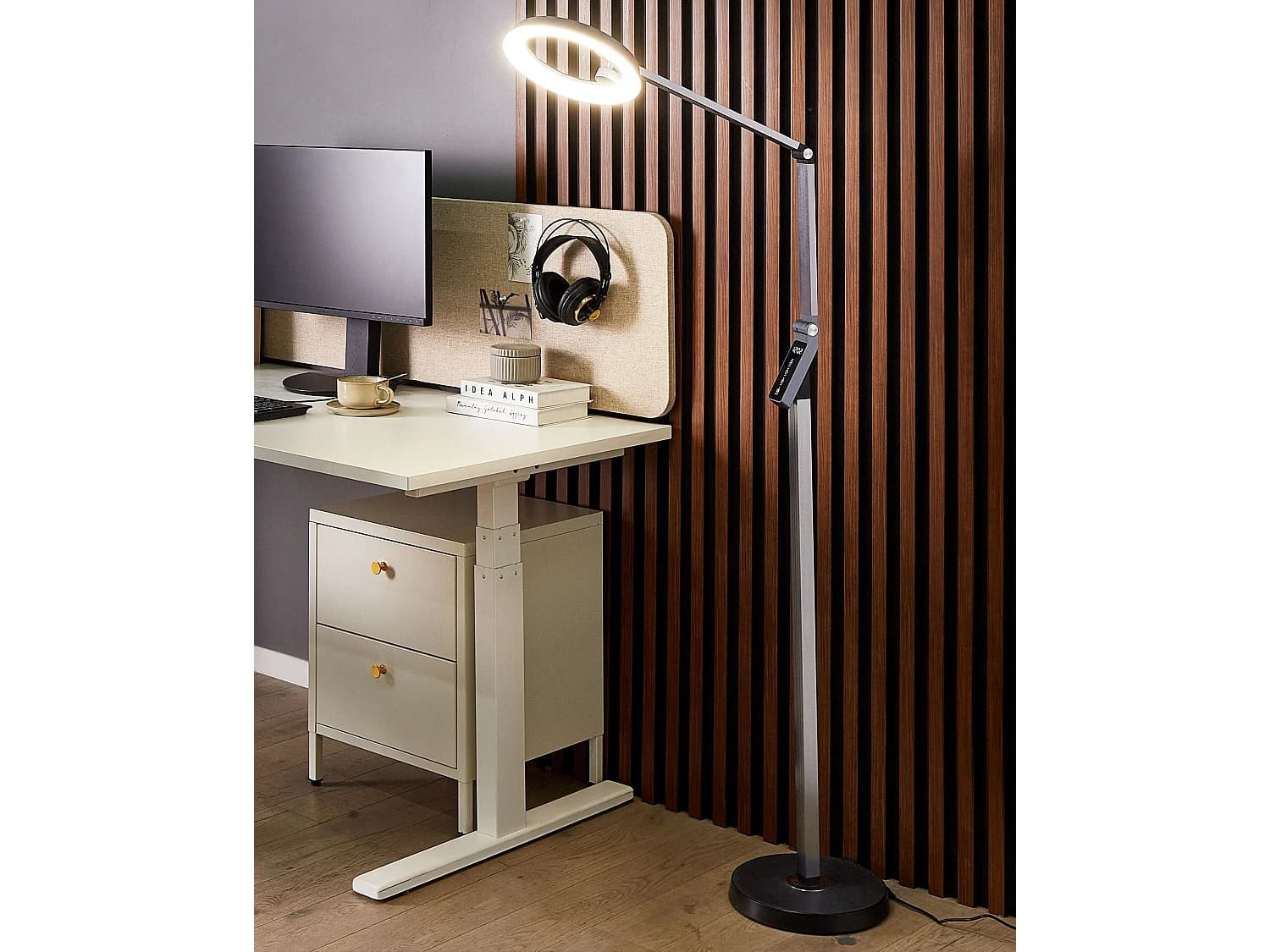 Lampadaire LED CARINA Avec variateur Métal Gris foncé