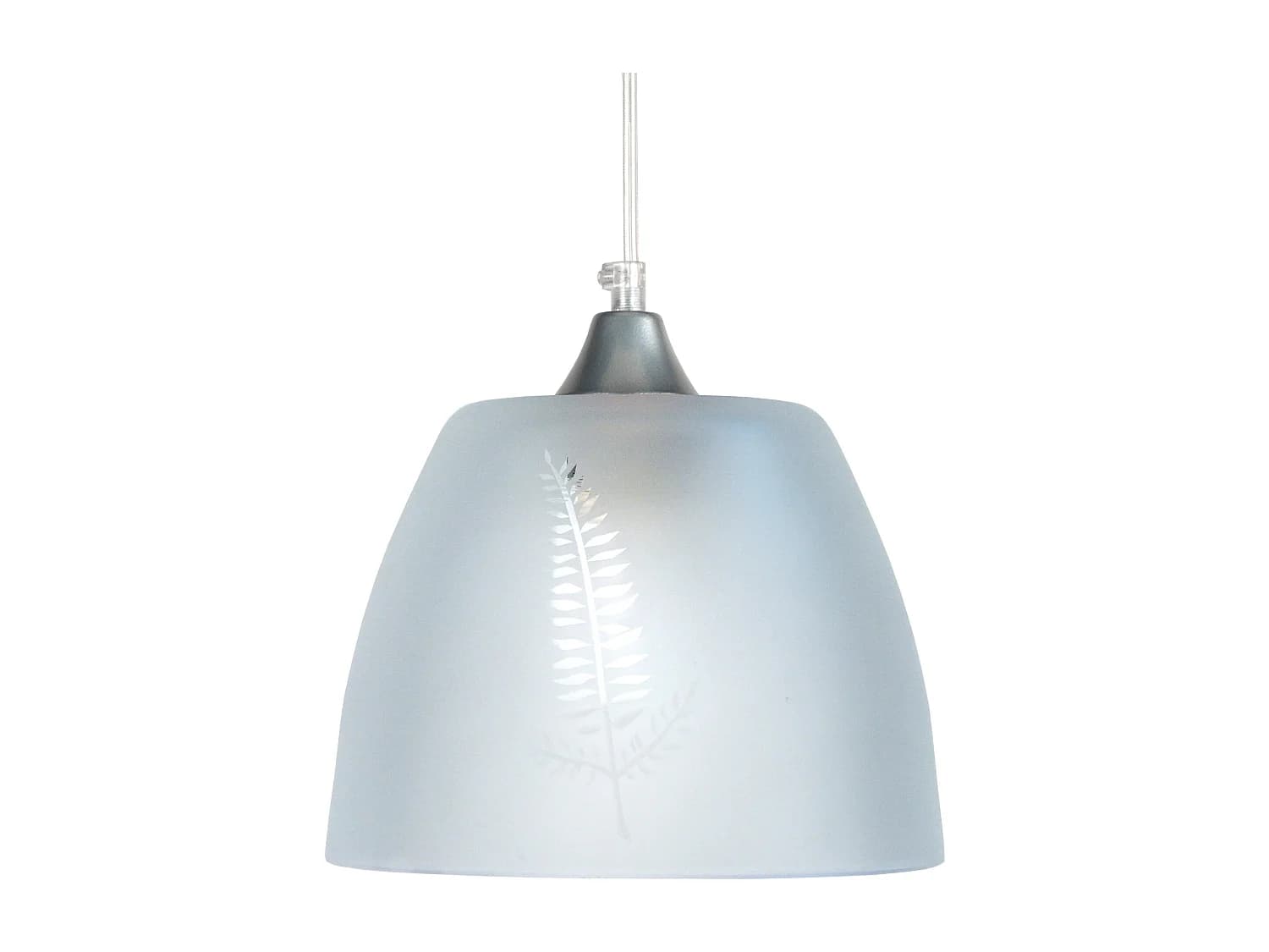 Suspension TOSEL ,verre,Gris ,H70xD20xP20cm