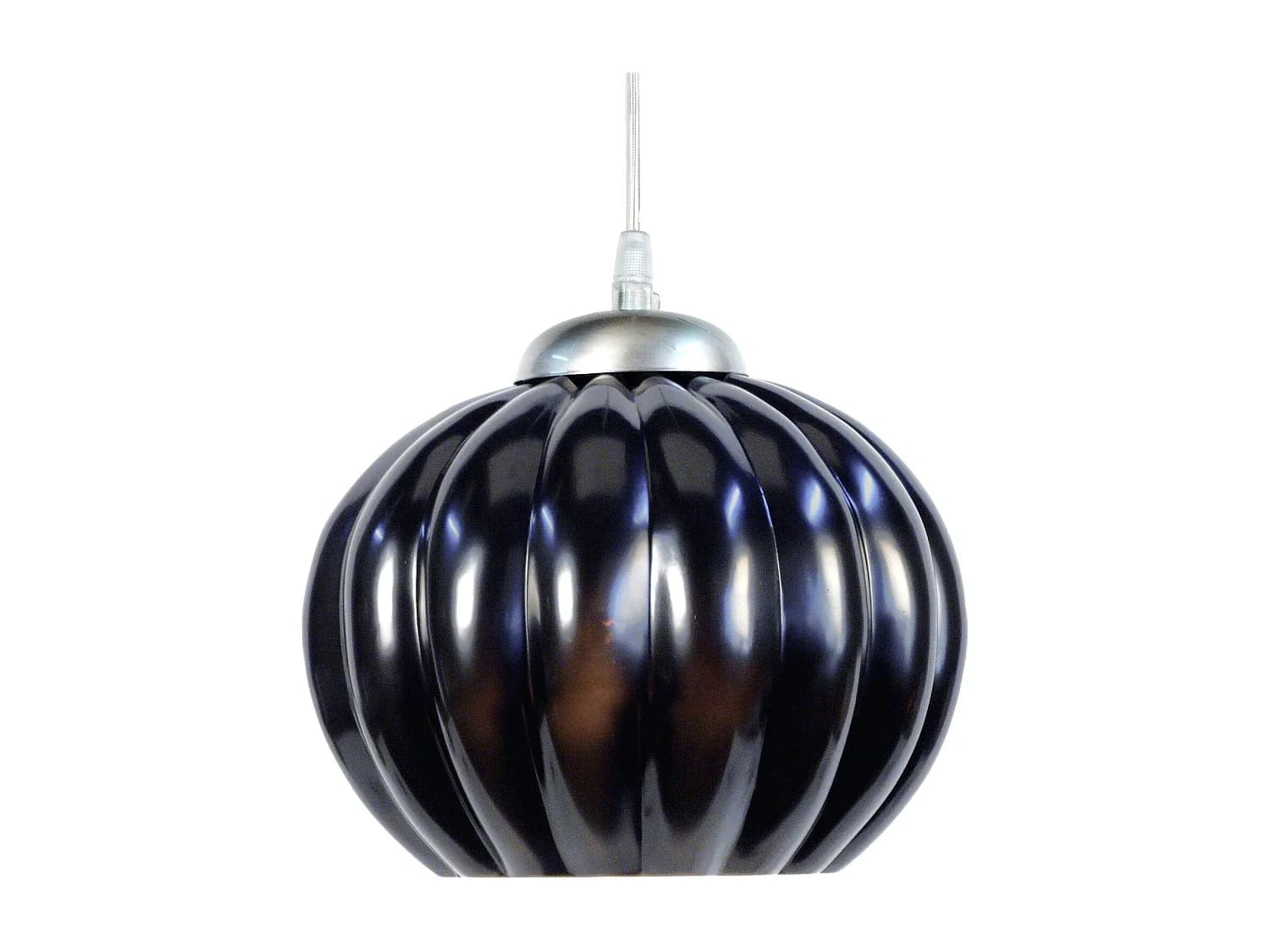 Suspension TOSEL ,verre,Noir ,H80xD23xP23cm