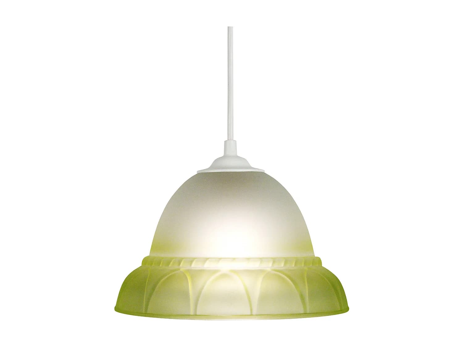 Suspension TOSEL ,verre,Blanc ,H70xD20x P 20cm