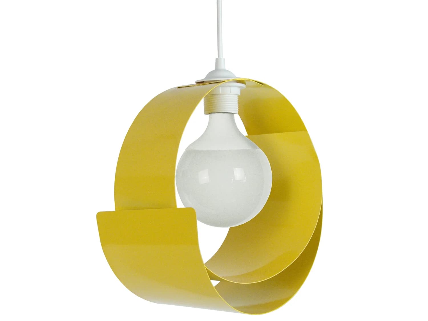 Suspension TOSEL ,métal, Jaune ,H86xD28xP28cm